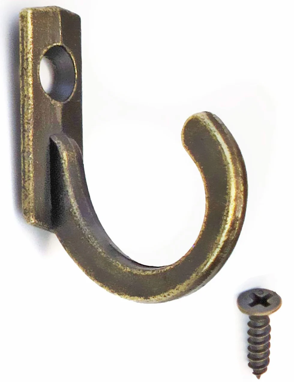Fuxxer 10 x haczyki na zdjęcia, żelazne haczyki, metalowe haczyki, antyczny mosiądz brązowy design, 23 mm