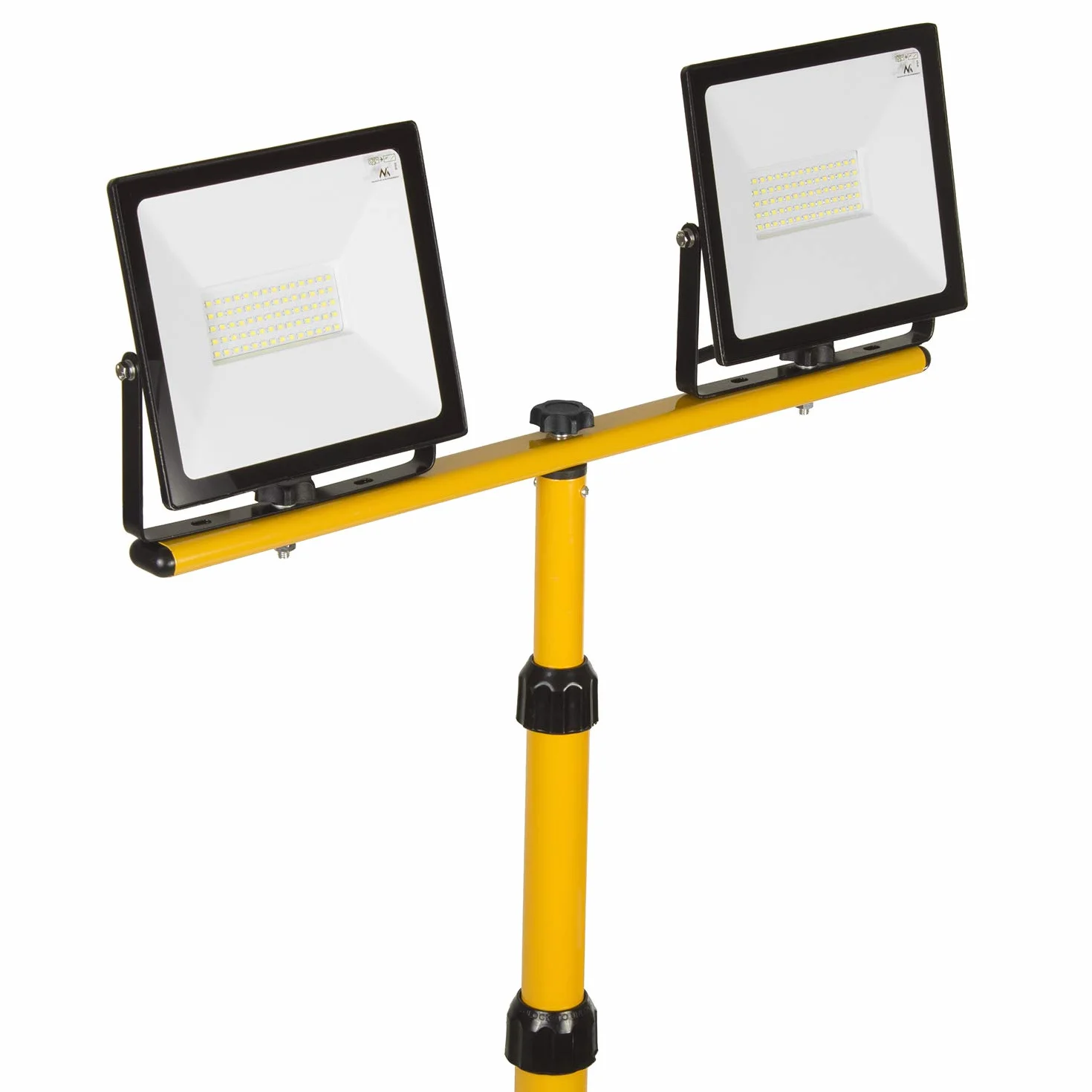 Maclean MCE583 Statyw do naświetlaczy – reflektor budowlany statyw teleskopowy 62-150 cm (stalowy)