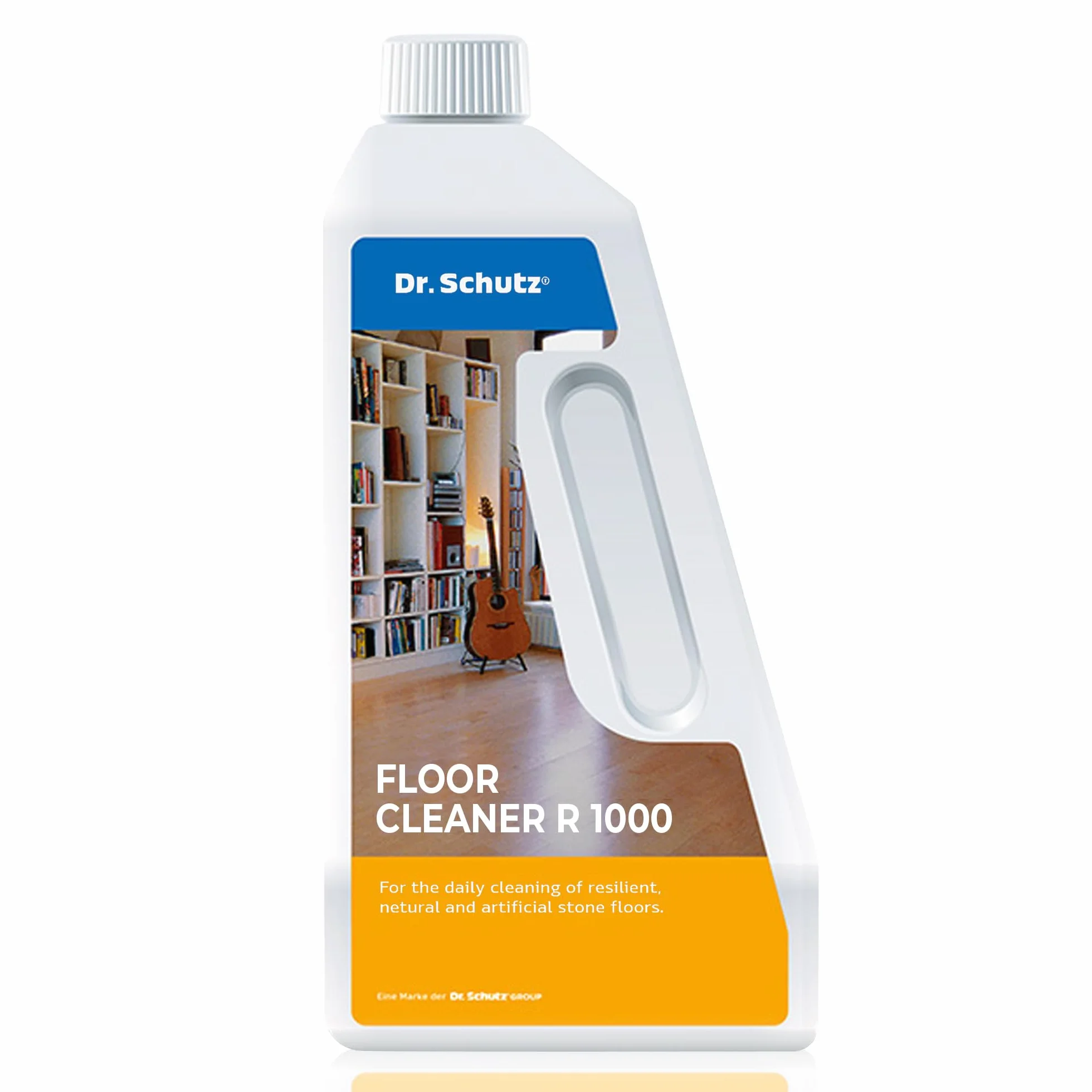 Dr. Schutz Środek do czyszczenia podłóg R 1000 750 ml | czyszczenie bez smug do PCW, CV, linoleum, kauczuku, kamienia, designerskiej podłogi i parkietu | środek do czyszczenia podłóg | środek do