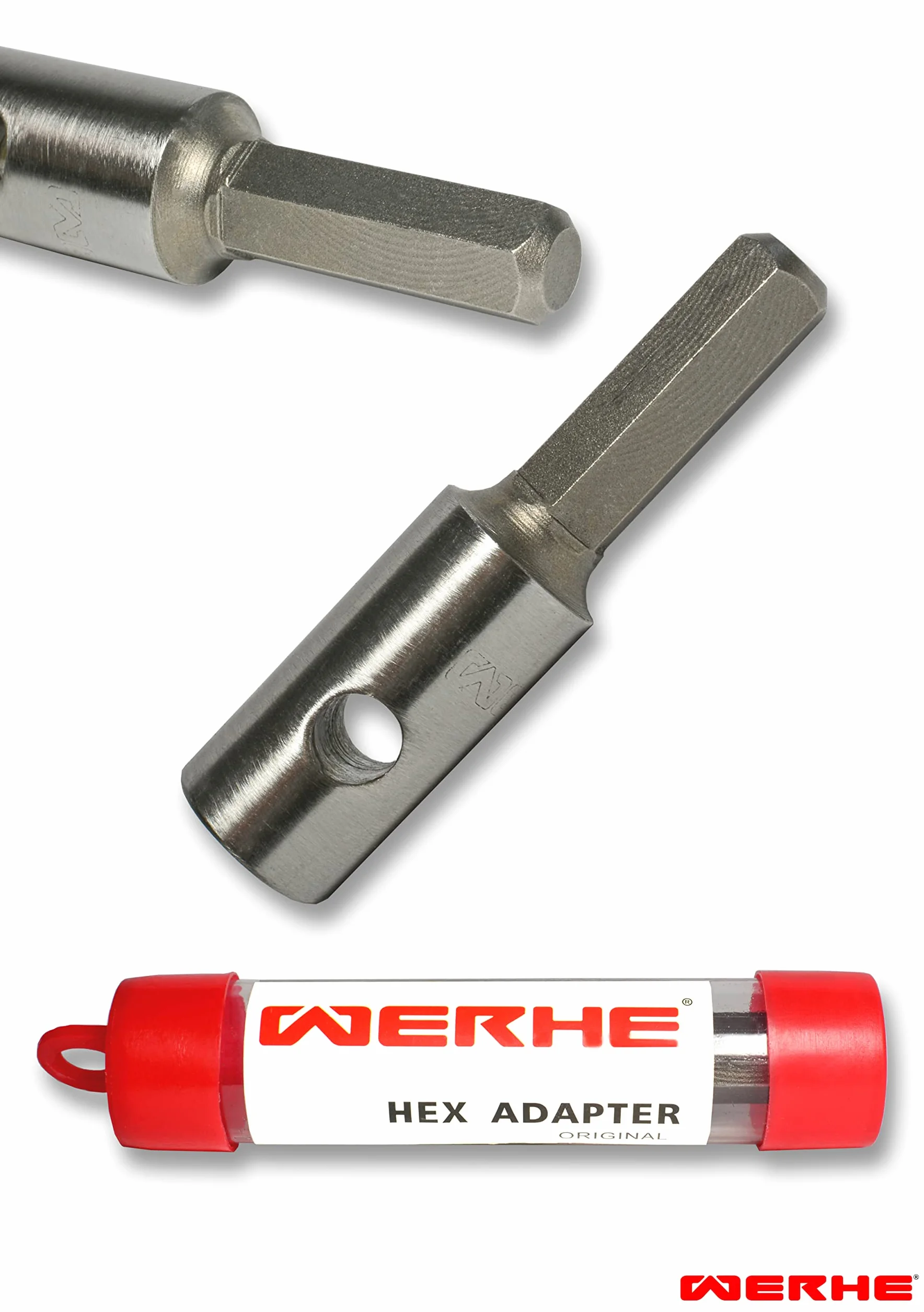 WERHE świder ziemny Ø 100 mm, podwójna spirala, grot z węglika, adapter Hex | do otworów do sadzenia, słupki ogrodzeniowe, prace ogrodowe, wytrzymała spirala stalowa, zielone malowanie proszkowe