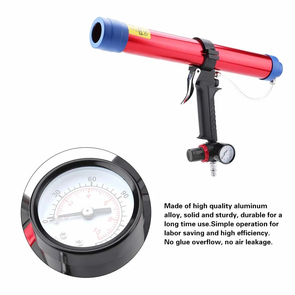 Pneumatisches Klebepistole Glaskleber-Dichtungsmittel-Pistolen-Kit Glaskleber-Dichtungsmittel Caulk Gun Patrone Air Gun 300~600ML