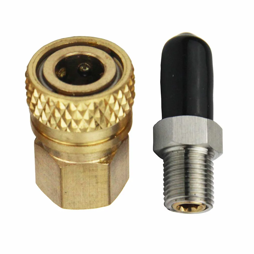 Paintball PCP Airforce podwójne złącze męskie ze stali nierdzewnej z szybkozłączką M10 1/8NPT 1/8NPT 1/8 BSPP, złącze żeńskie i złącze elastyczne (typ 7)