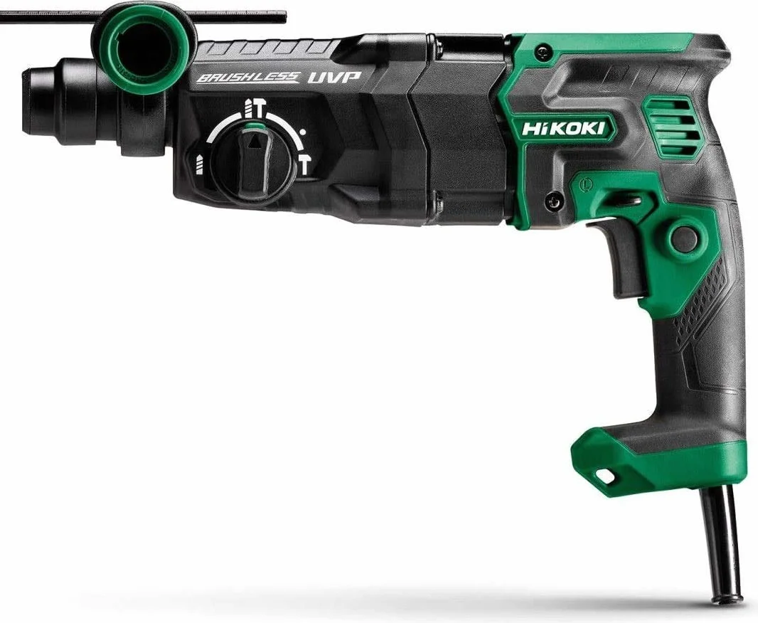 HiKOKI Bohr & Meißelhammer DH28PEC (900W, SDS-Plus, 4J, Elektronisches Bohrtiefenmanagement, RFC, Soft-touch, User Vibration Protection, Zubehör, im Transportkoffer)