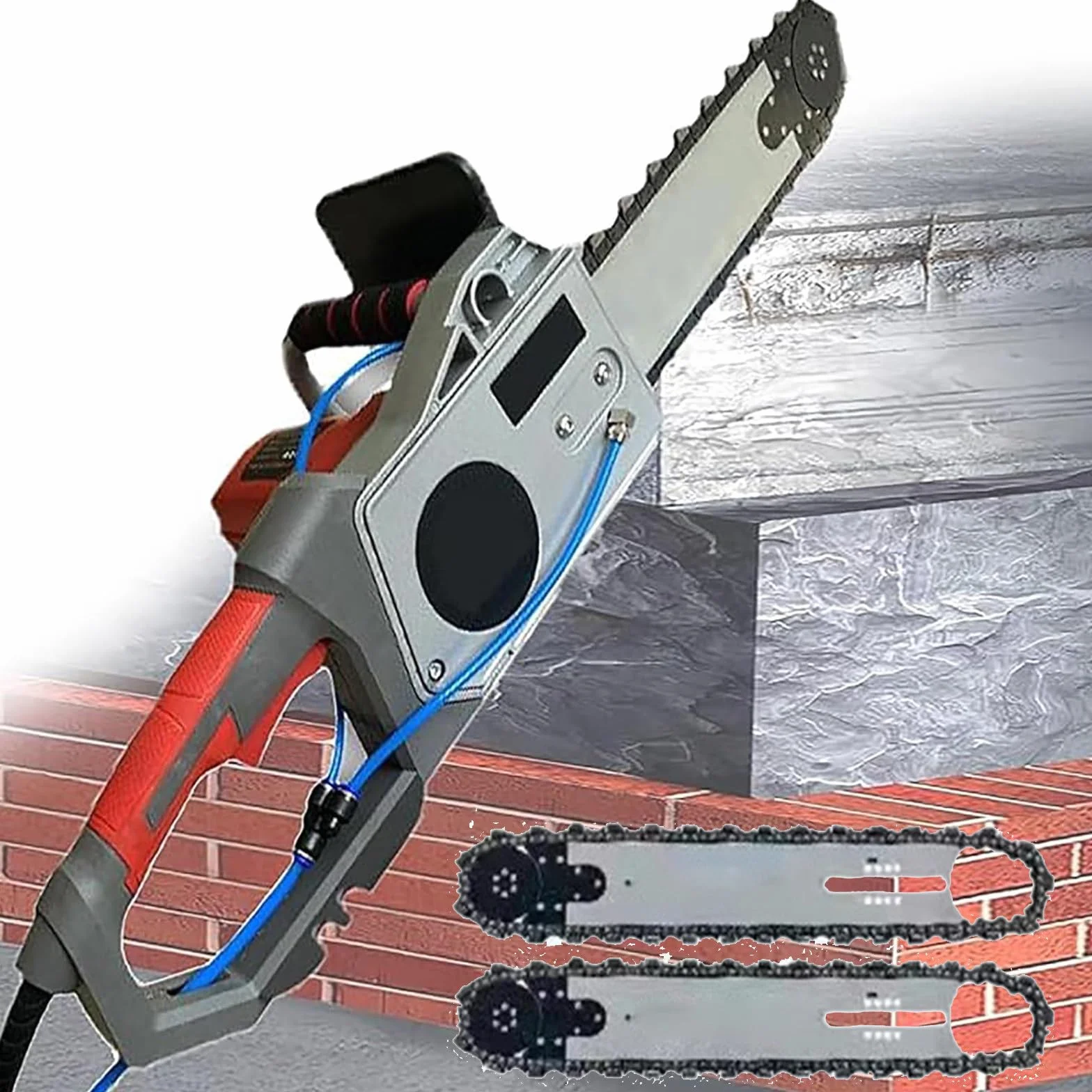 Piła do cięcia betonu, mokro/sucho, elektryczna piła tarczowa, maszyna do cięcia rowków w ścianach betonowych z pompą wodną do cięcia różnych materiałów budowlanych, 6000 obr./min 480