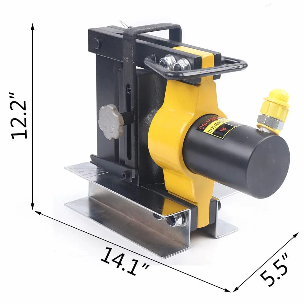 Hydrauliczna giętarka do metalu, 150 mm, 16T (35300 LBS) Heavy Duty Bender giętarka do rur nadaje się do gięcia materiałów metalowych