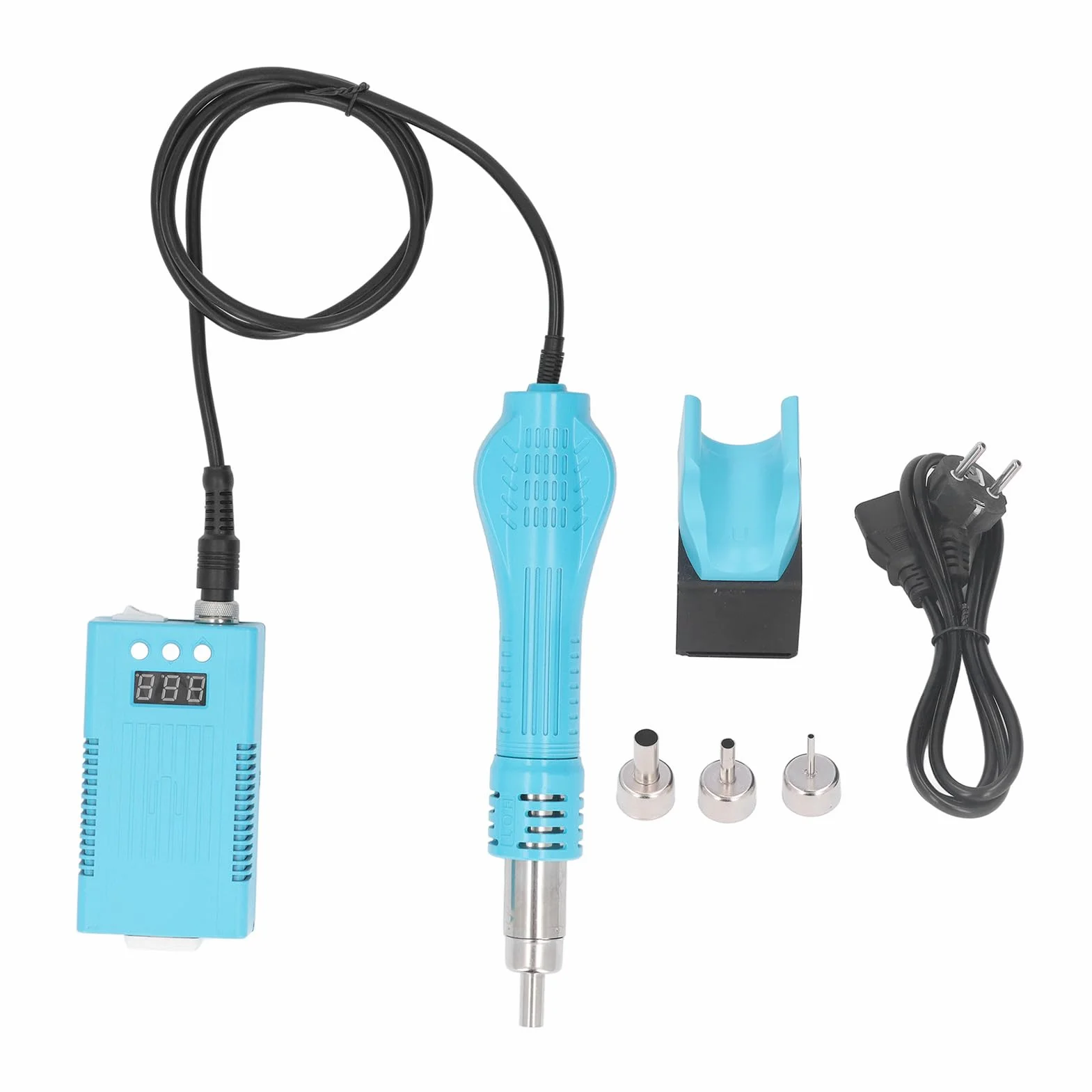 Cyfrowa Opalarka, Mini Opalarka 100-480 ℃ Dokładna Kontrola Automatyczna Regulacja Stała Temperatura 700 W Przenośny do Naprawy Elektroniki (Wtyczka UE 220 V)