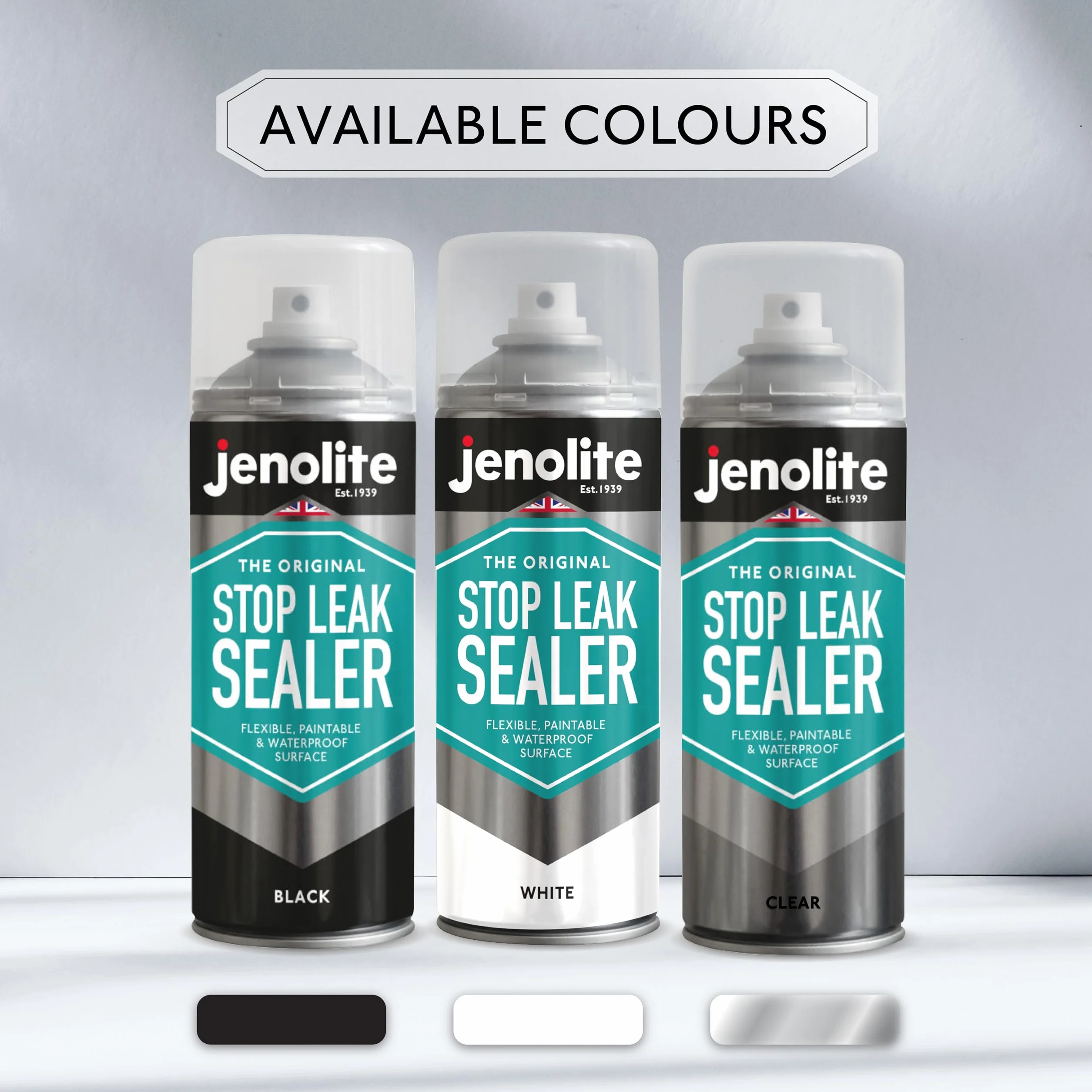 JENOLITE Stop Leak Sealer Spray, wodoodporny uszczelniacz, przezroczysty, 400 ml