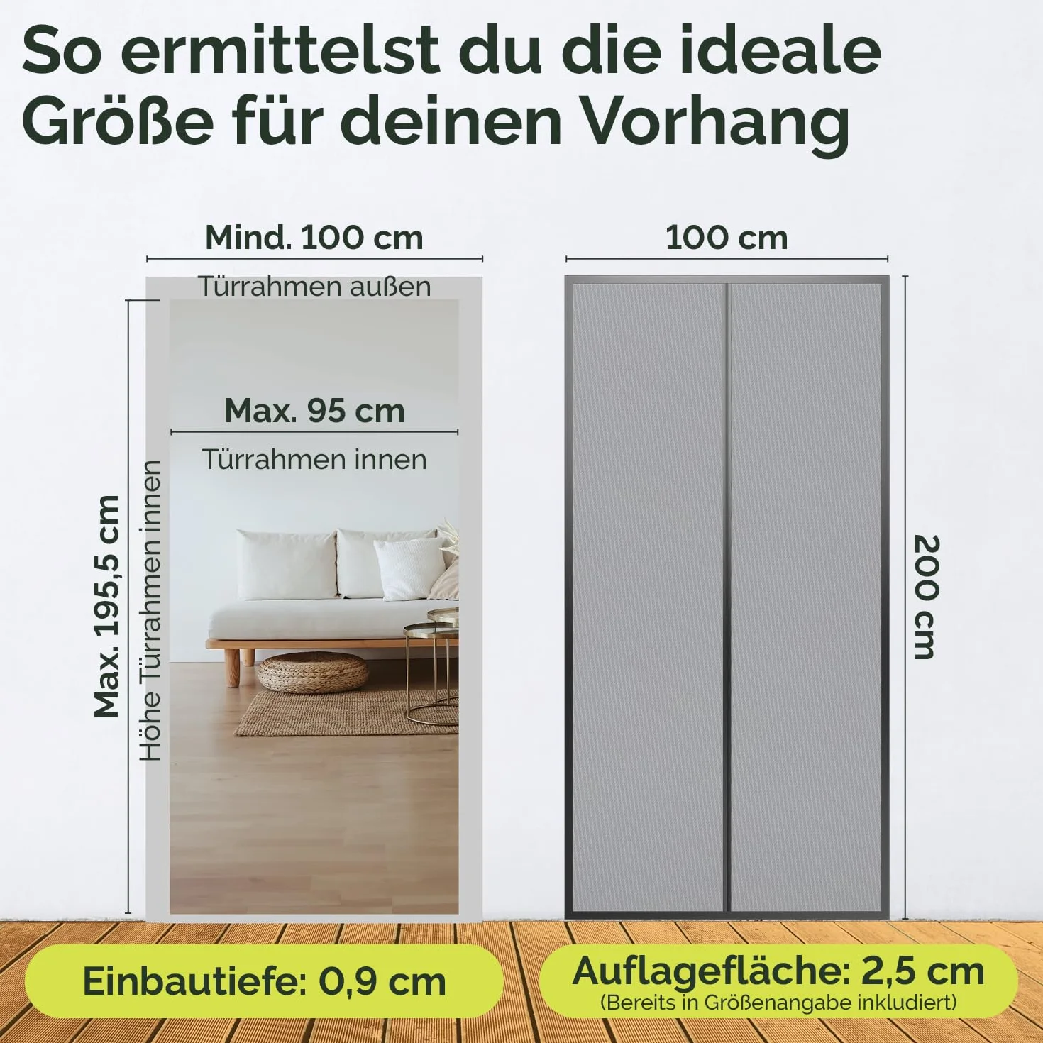 Nematek Moskitiera na drzwi balkonowy 100 x 200 cm bez wiercenia