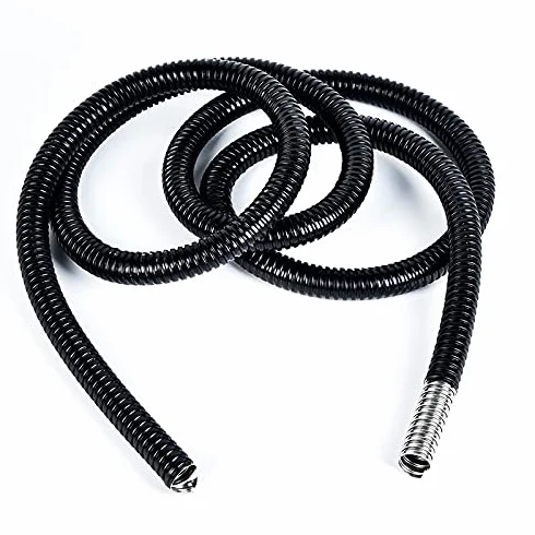 Spiralna osłona kabla, Osłona przewodu węża metalowego powlekanego plastikiem, 5 m, różne rozmiary(ID 51mm x 5M)