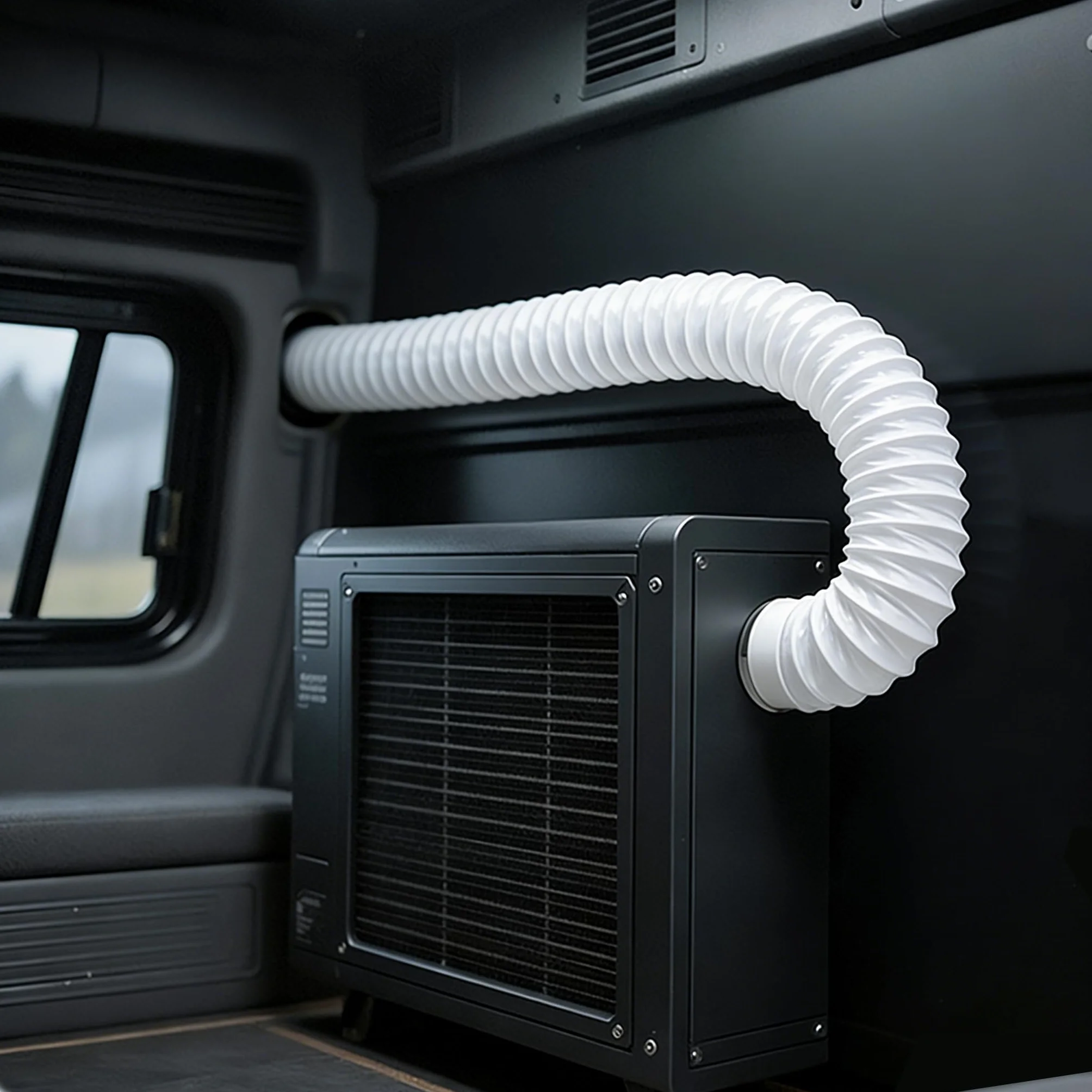 Biały wąż powietrza wylotowego 150 mm długość 3 m PCW elastyczna rura aluminiowa wąż aluminiowy wąż aluminiowy wąż elastyczny z 2 obejmami ze stali nierdzewnej do klimatyzatorów, przenośnych