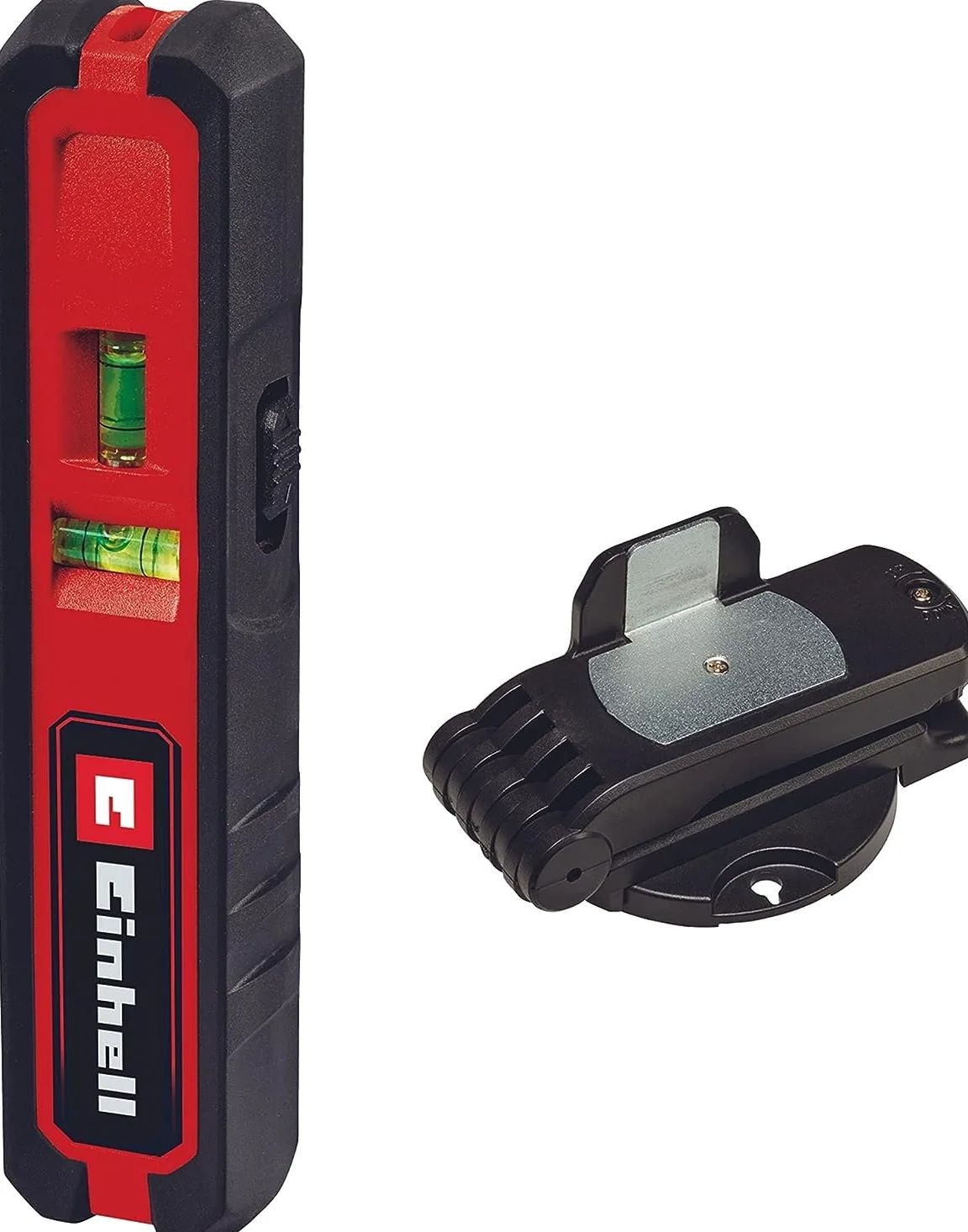 Einhell Poziomowanie laserowe TC-LL 1 (linie poziome, pionowe i ukośne, laser punktowy, zintegrowane poziomice, miękki uchwyt, w zestawie z uchwytem ściennym)