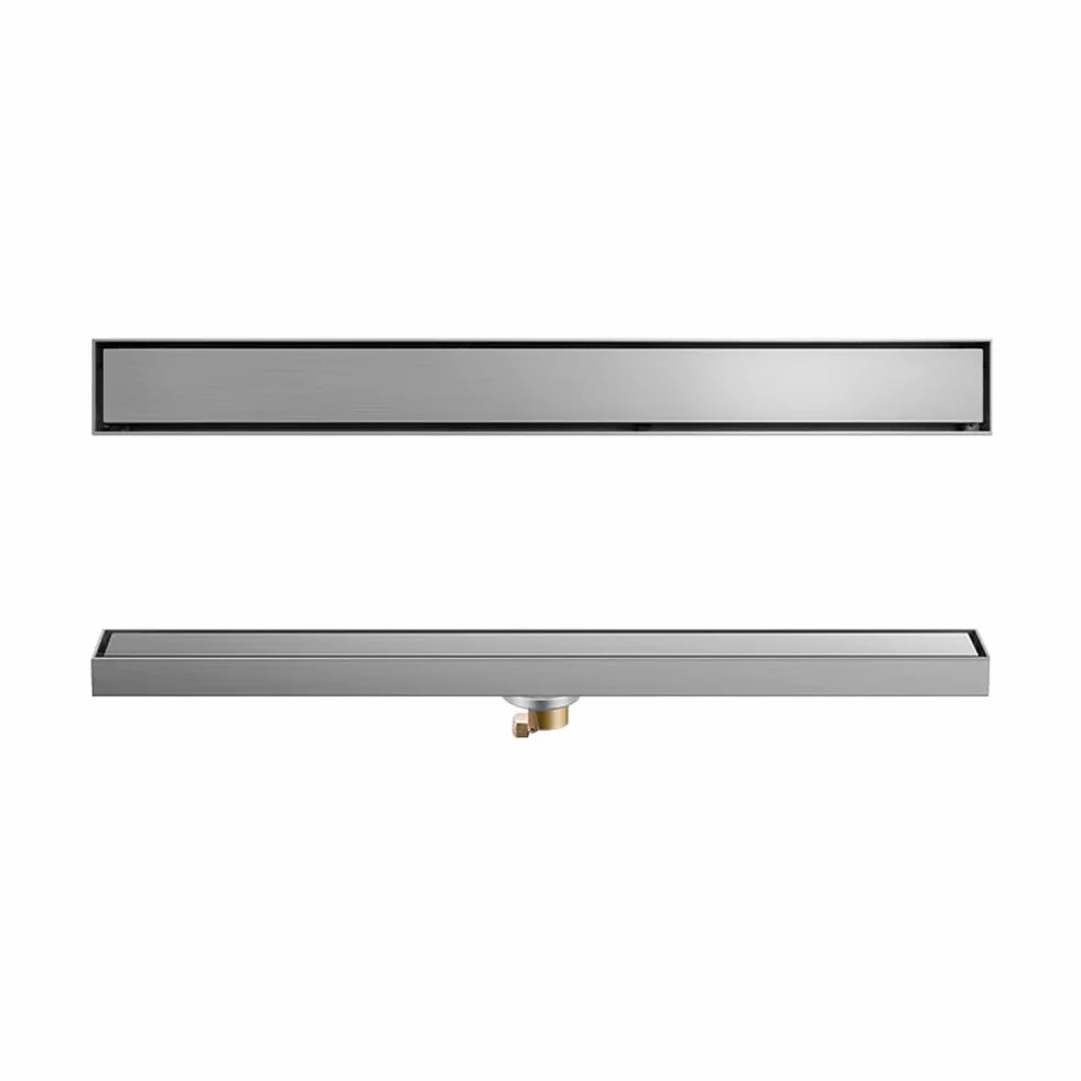 304 inless stalowy liniowy odpływ prysznicowy szczotkowana srebrna płytka rt wykop podłogowy odpływ do łazienki i balkonu 50 cm środkowy wylot i design
