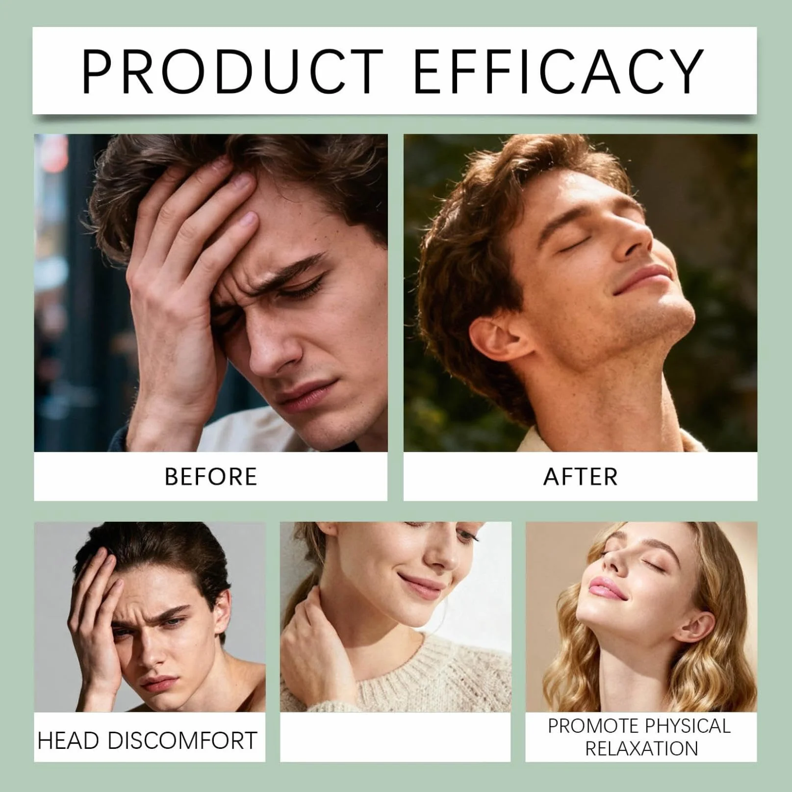 Anti-Dizzy Roll On, 10 ml olejek aromatyczny z naturalnymi składnikami, łagodząca zawroty głowy z miętą pieprzową i ekstraktem z imbiru, delikatny i bez podrażnień, łagodzi zmęczenie i stres (2 szt.)