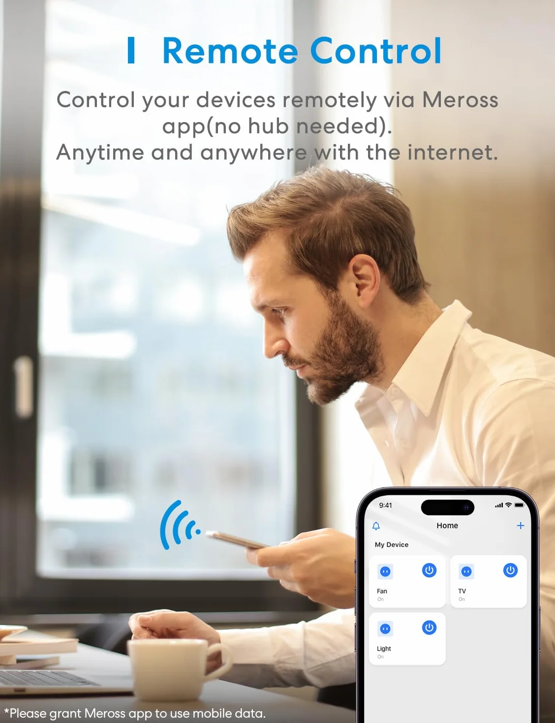 Meross Smart Socket 4 sztuki, gniazdo WiFi z monitorowaniem energii, kompatybilne z Apple HomeKit, Alexa i Google Home, 3840 W, 16 A, 2,4 GHz