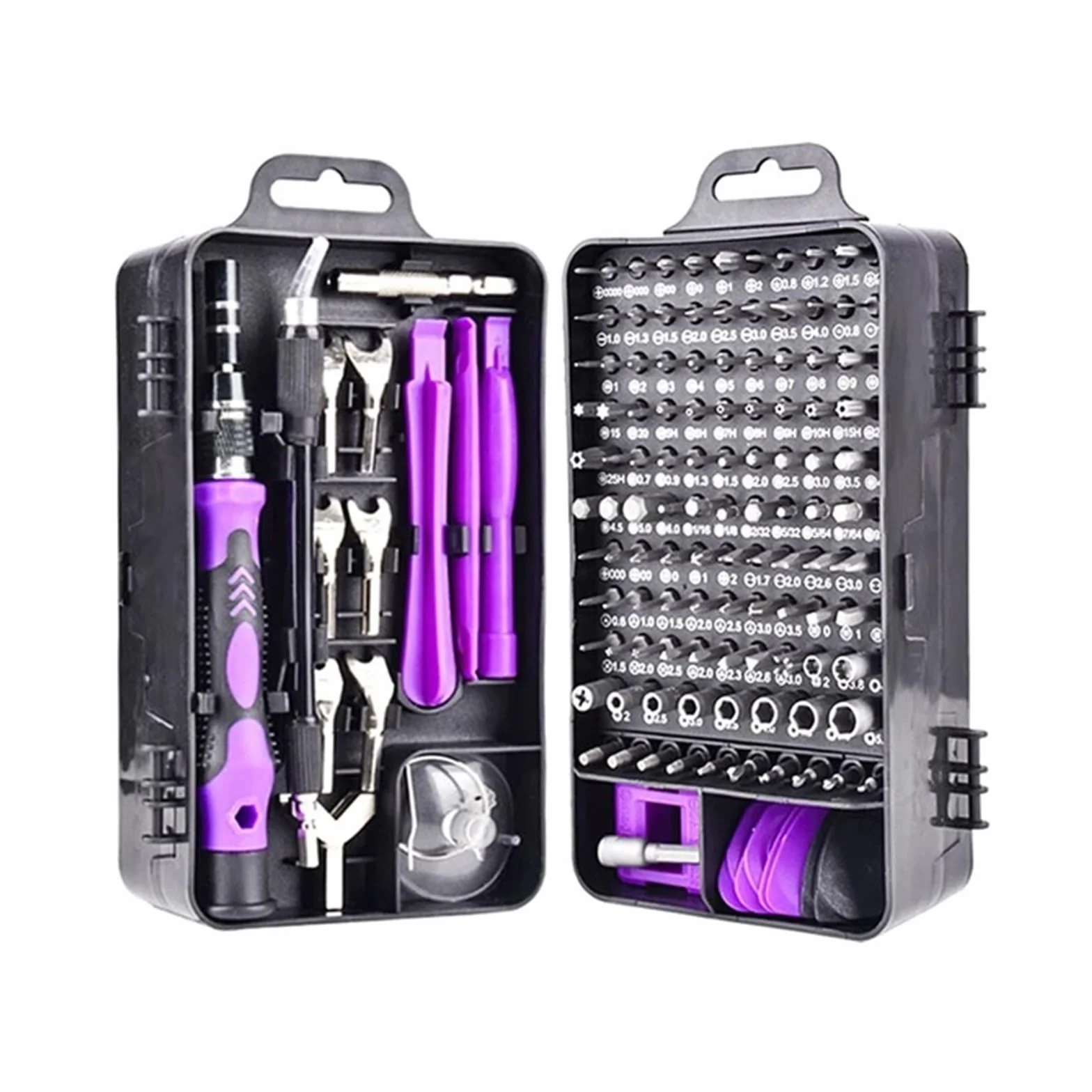 Zestaw Precyzyjnych Śrubokrętów 135 W 1 S2 Zestaw Narzędzi Do Naprawy Elektroniki Magnetycznej Micro Do Komputera PC Laptop Telefon Mac Wydajne I Praktyczne(135 in 1 Purple)