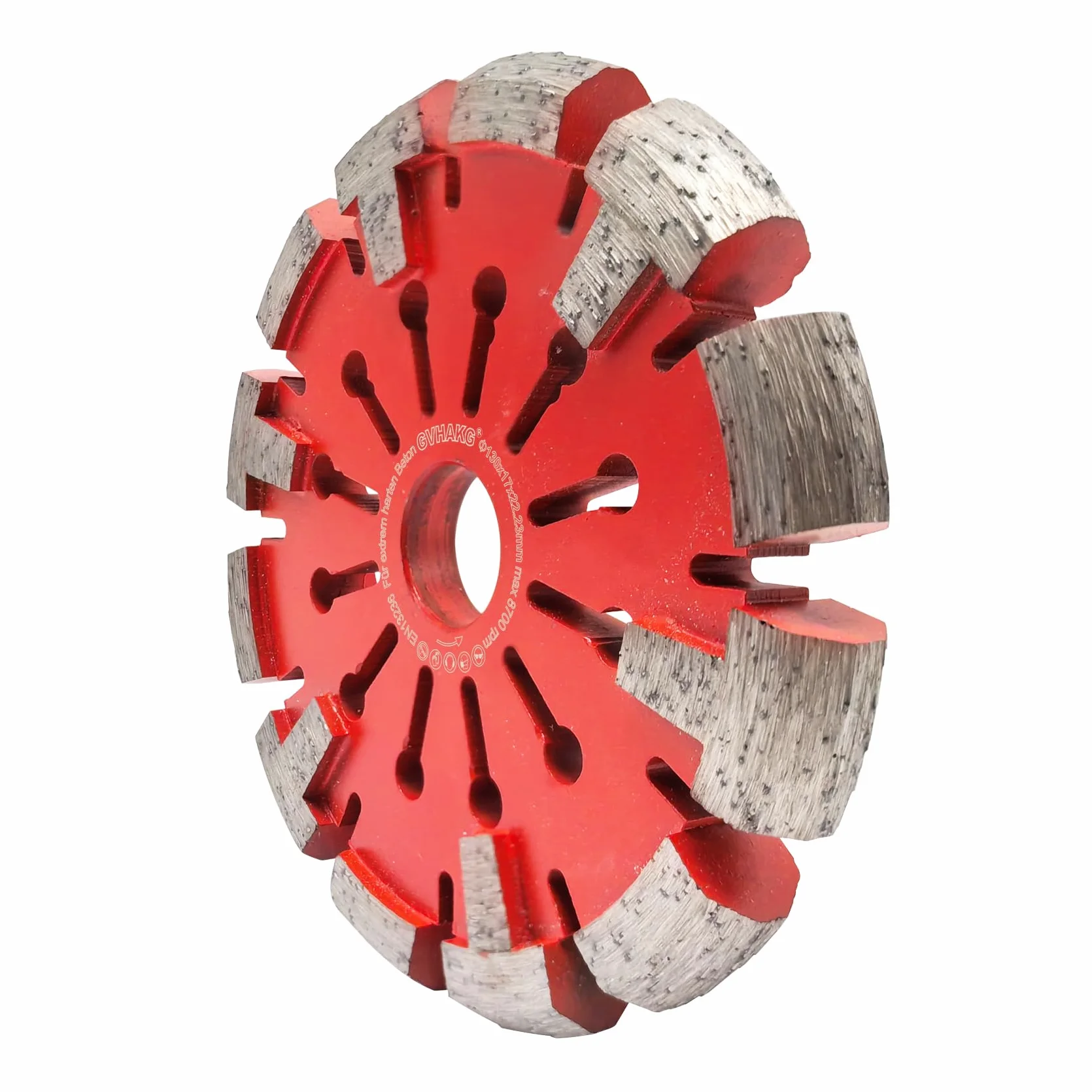 Diamentowa tarcza frezarska 130 mm, 17 mm, czyszczacz podłóg z ogrzewaniem podłogowym, bardzo twardy dla jastrzebi i betonu, usuwacz kwiatów, tarcza odśnieżająca
