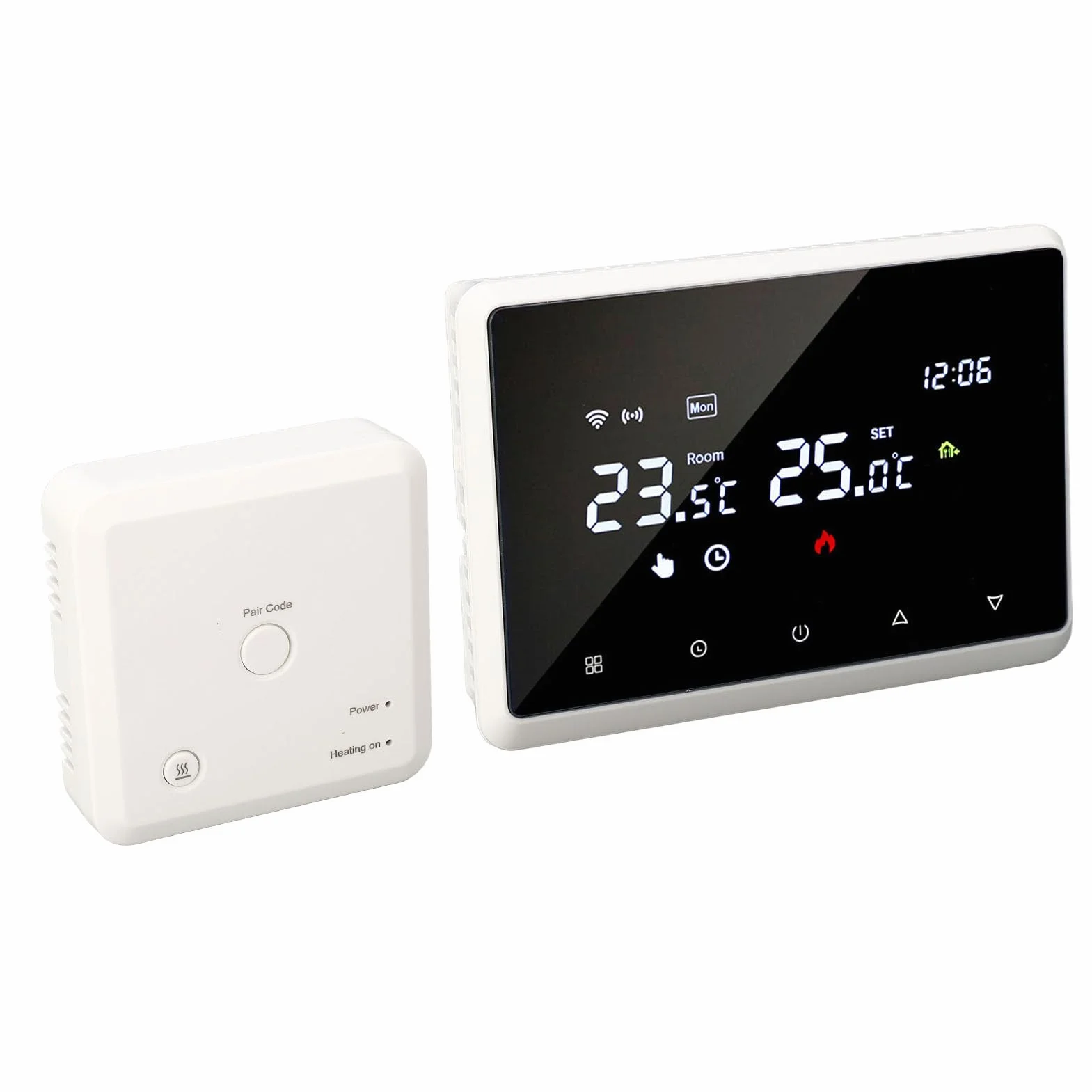 Niesamowity Inteligentny Termostat Wi-Fi Doodle Me98 Termostat do Kotła Naściennego AC230V 60 Hz Biały Elegancki Internet z możliwością Precyzyjnej Kontroli Temperatury