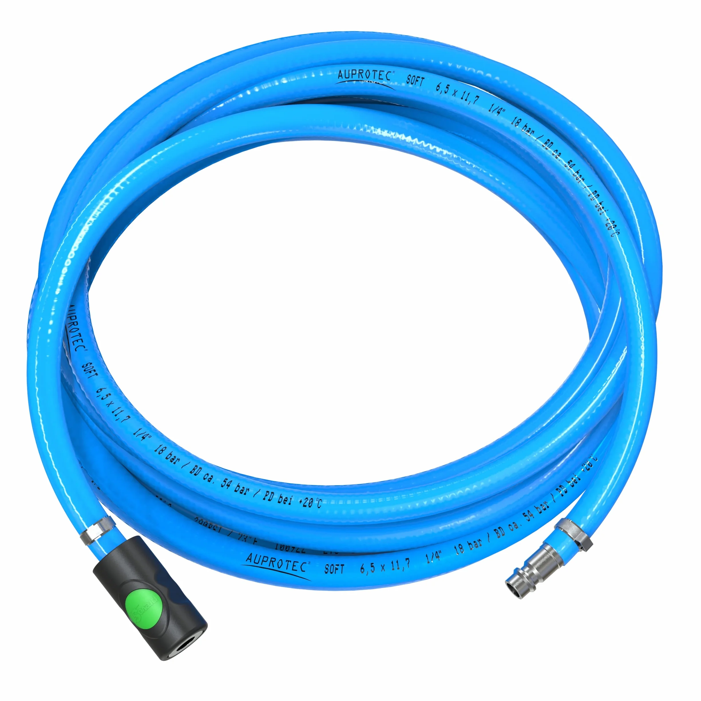 AUPROTEC Wąż sprężonego powietrza 6 mm 1 m PCW ze złączem Prevost S1