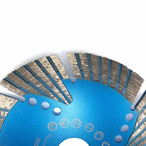 Turbo diamentowa tarcza tnąca Ø 125 mm, wysokość segmentu 15 mm, doskonale nadaje się do dużych obciążeń, dzięki segmentom ochronnym, wyjątkowo stabilna, bez przegrzania, granitu, gresu, betonu, twardych materiałów