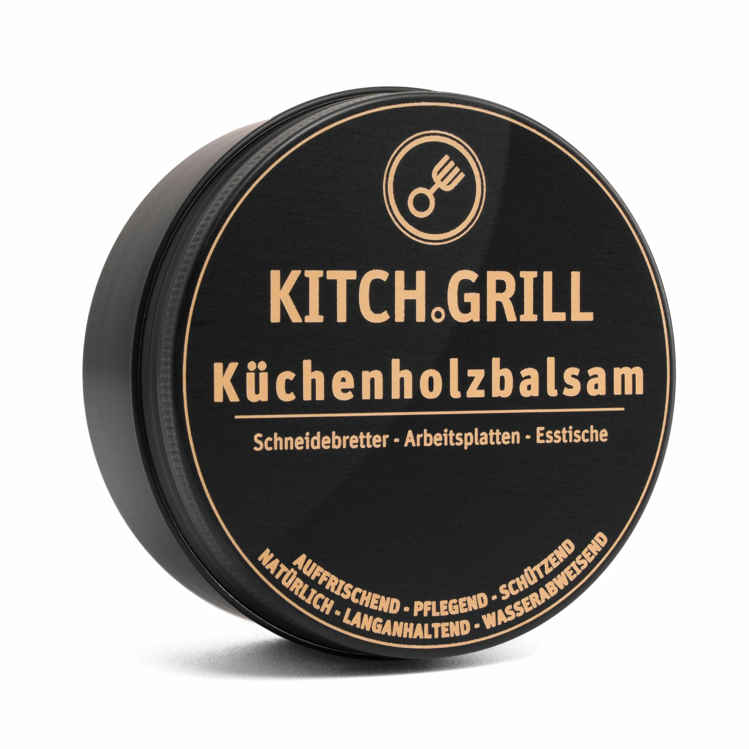 KitchGrill balsam do drewna kuchennego | pielęgnacja drewna do desek do krojenia, blatów roboczych i stołów jadalnych | 200 ml | 100% pielęgnacja roślin | Made in Germany