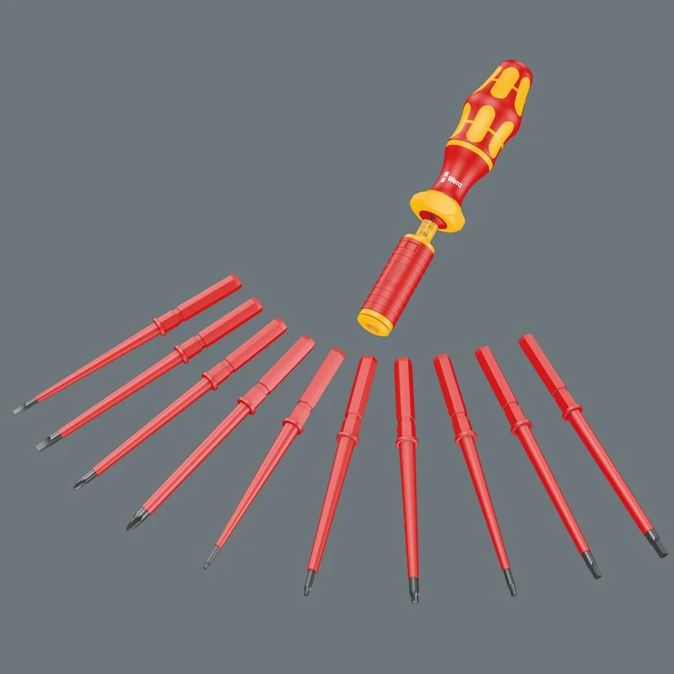 Wera Vde Torque Zestaw Wkrętaków, Czerwony/Żółty, 16 Elementów
