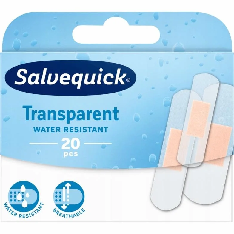 SALVEQUICK UNIWERS Plastry Transparentne 20 szt