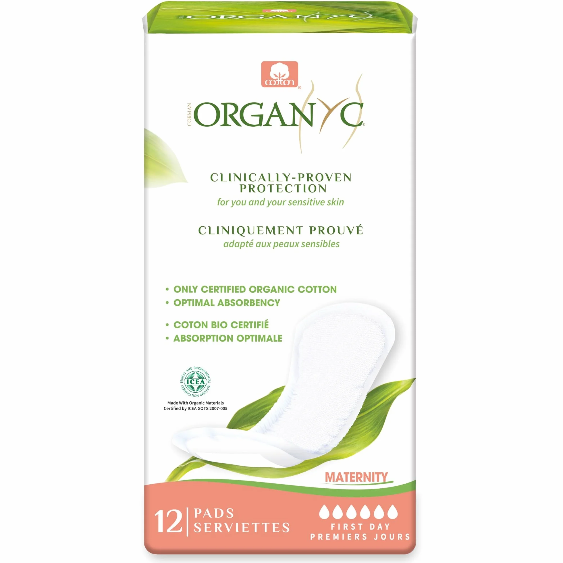 ORGANYC Compresas Maternidad 12ud