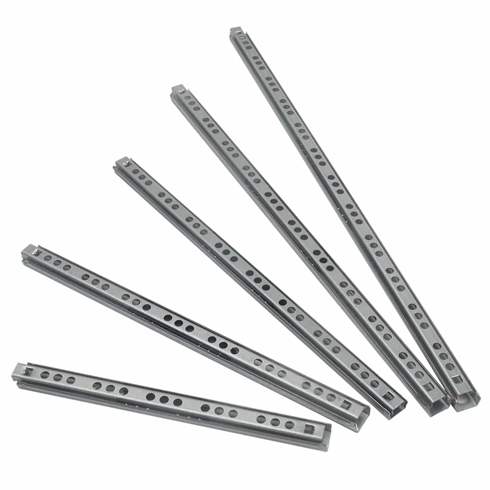 Feng Shui， Prowadnice szuflad 182 mm–406 mm Wytrzymałe prowadnice Łożysko kulkowe Prowadnice szuflad Szyna Teleskopowa stalowa prowadnica szynowa Okucia meblowe Prowadnice szuflad o dużej