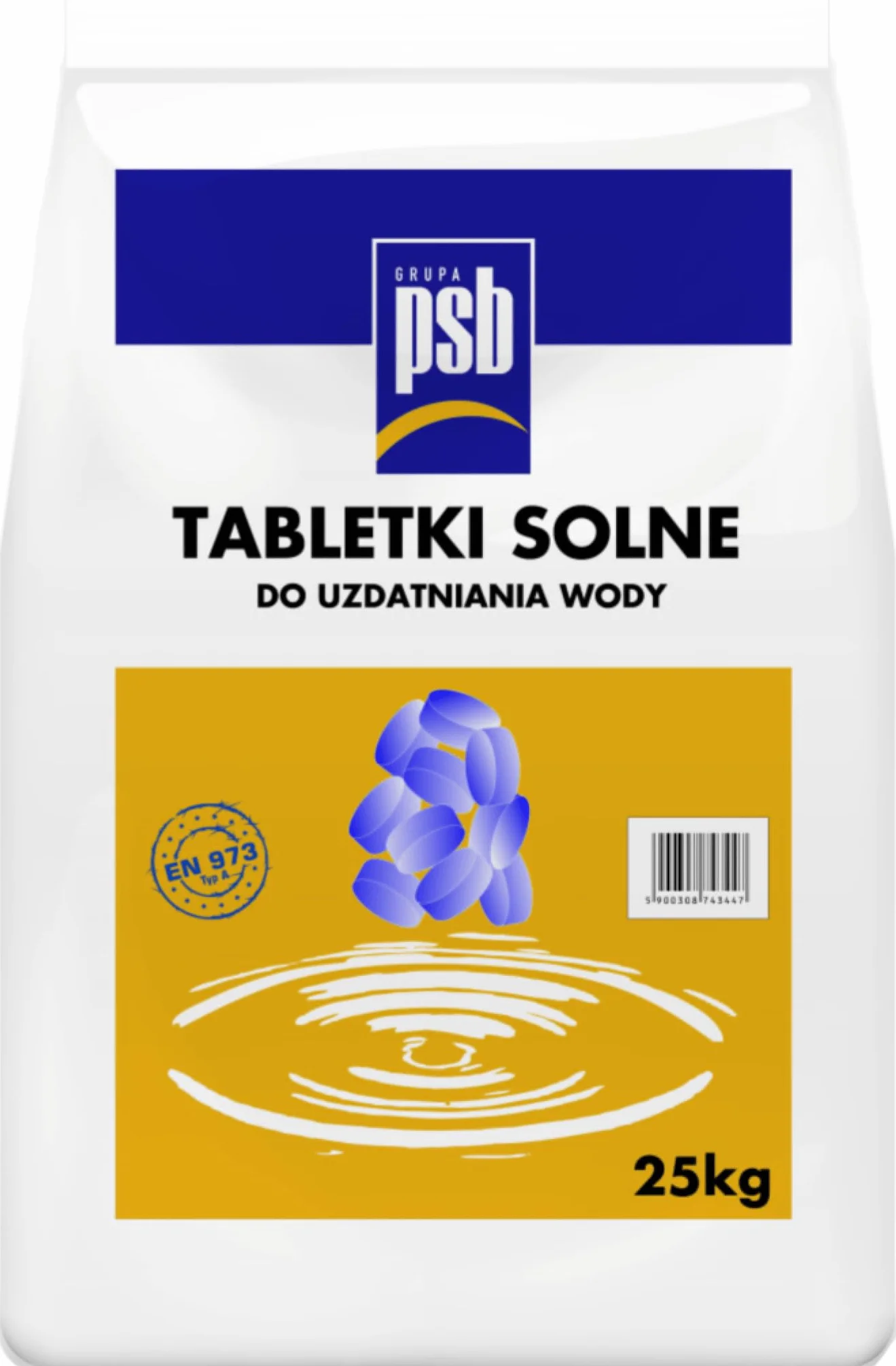 Tabletki solne do uzdatniania wody. Worek 25kg