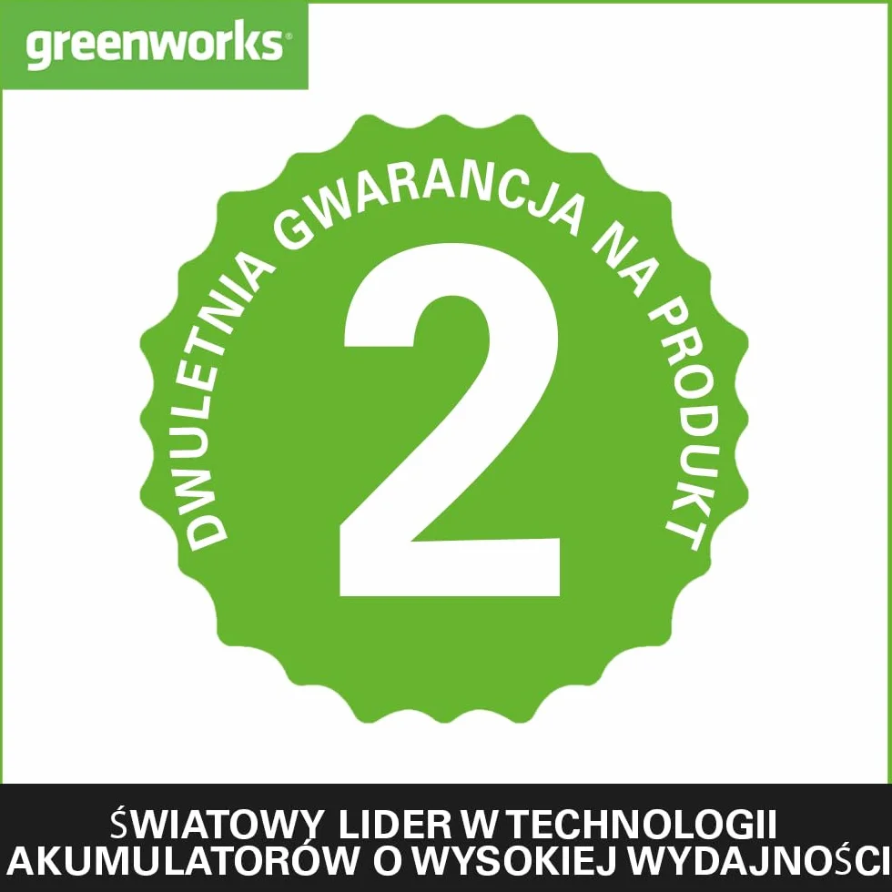 Greenworks Akumulator 24V 4Ah - Mocny Akumulator do Wszystkich Narzędzi Ogrodowych 24V, Akumulator Litowo-Jonowy, Szybkie Ładowanie, 3-Stopniowy Poziom Naładowania LED, G24B4