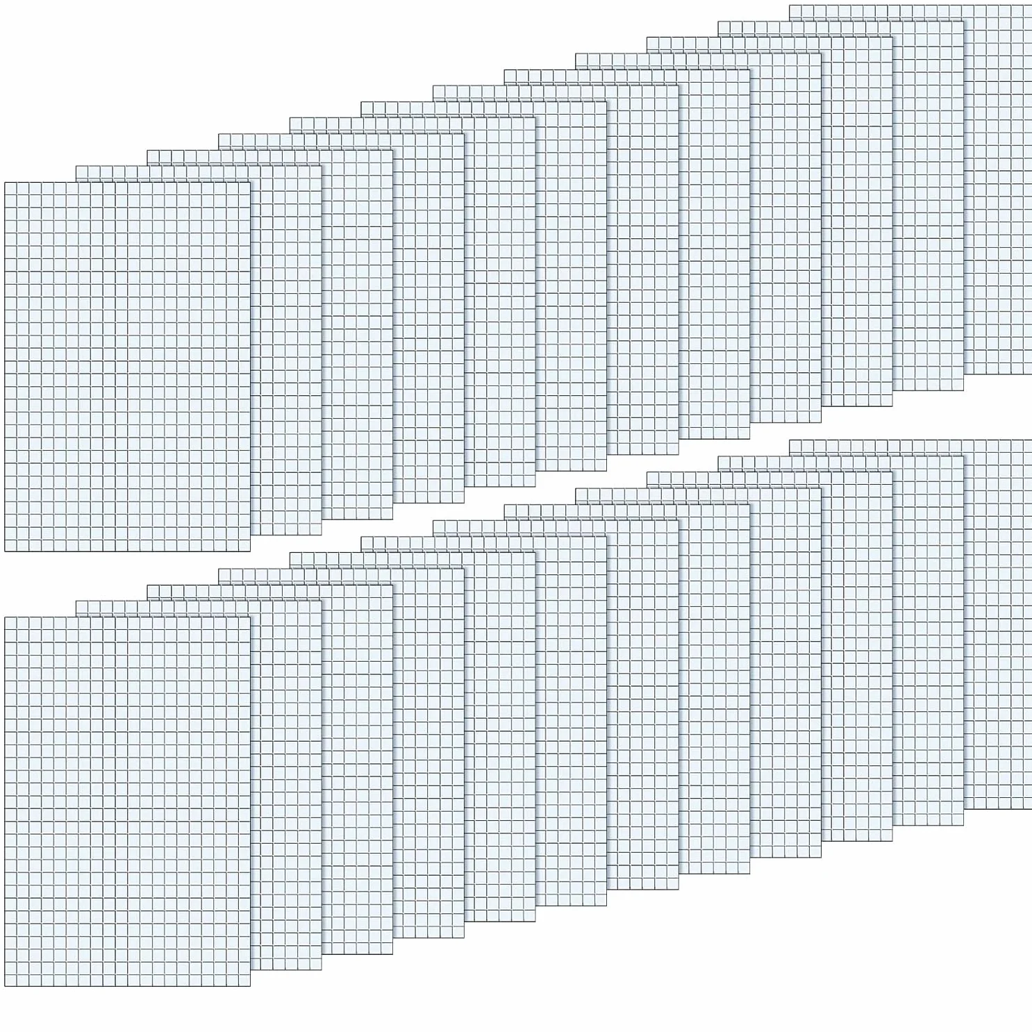 30000 szt. Lustrzane płytki mozaikowe, kwadratowe, brokatowe, szklane mozaiki, samoprzylepne podkłady, Boże Narodzenie, DIY, sztuka i rękodzieło, dekoracja (srebrne, 5 x 5 mm x 50 arkuszy)