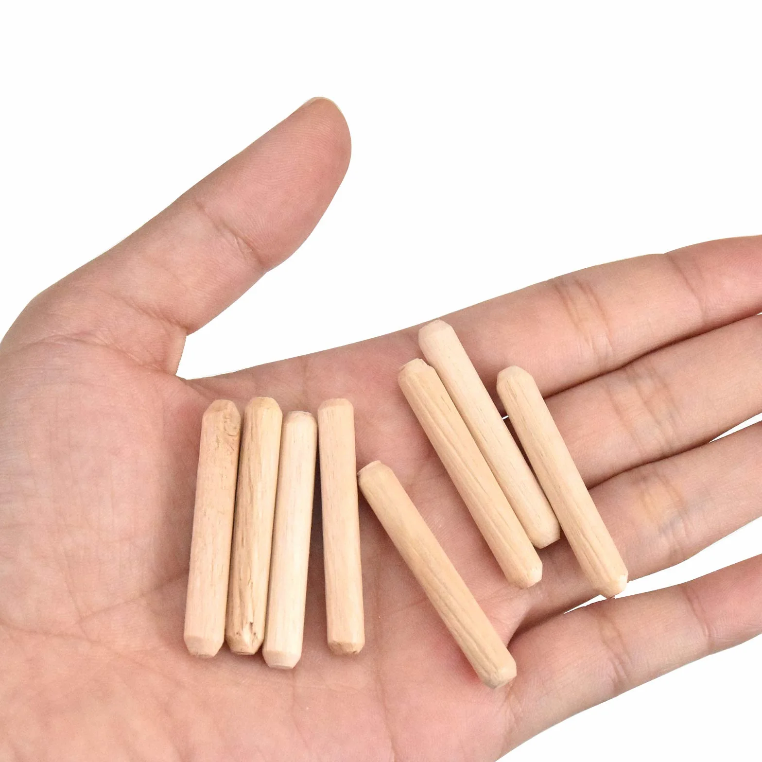 Drewniany kołek rozporowy z drewna bukowego, niewidoczna wtyczka do mebli DIY, dla amatorów mebli i stolarzy, 6 mm x 40 mm