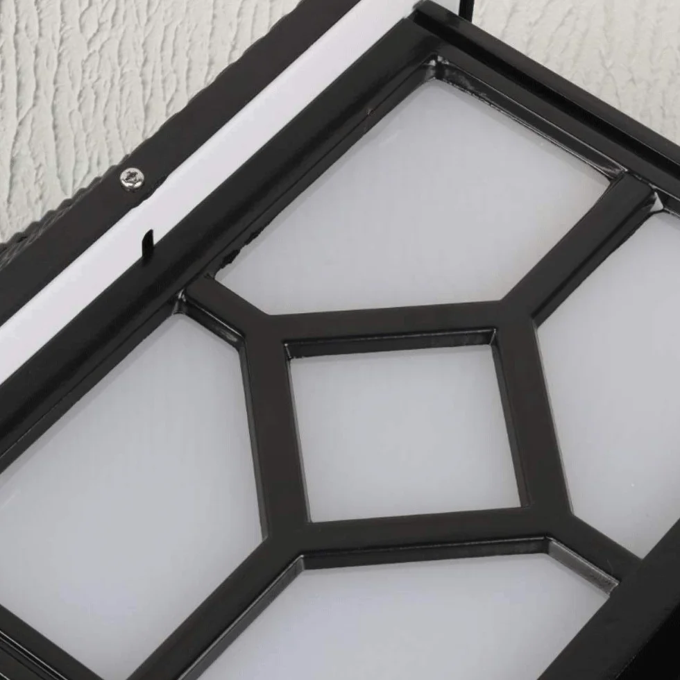 Słupkowe lampy ogrodowe Solarne lampy słupkowe LED Kwadratowe czarne aluminiowe metalowe Retro Solar Power Stigma Bollard Light Dziedziniec Oświetlenie krajobrazu Lampa słupkowa