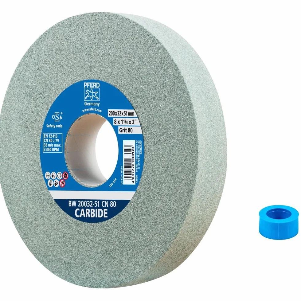 PFERD Tarcza szlifierska CARBIDE 200 x 32 x 51 mm SiC 80 z tuleją redukcyjną