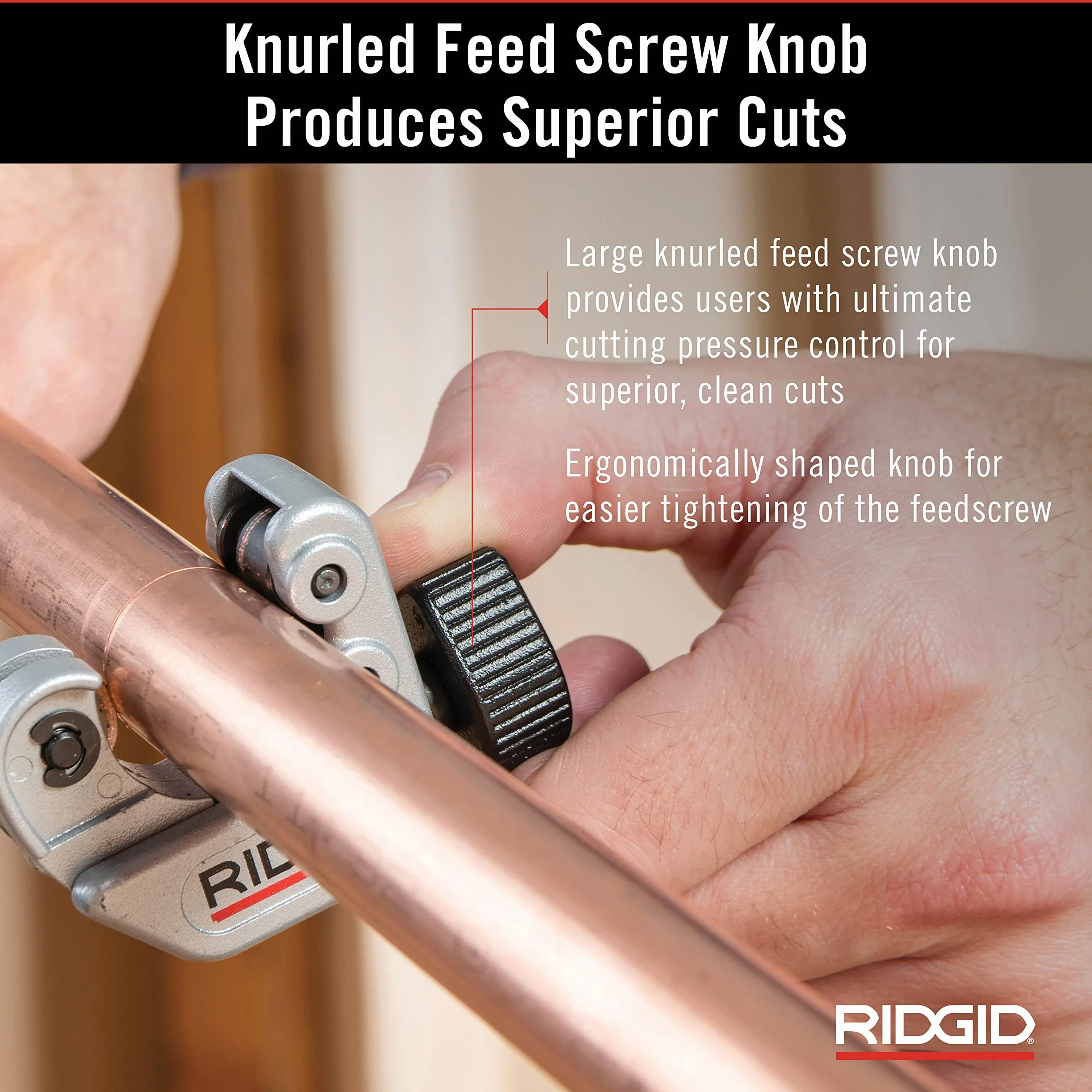 RIDGID 40617 model 101 mini obcinak do rur do wąskich obszarów roboczych, obcinak do rur od 6 mm do 28 mm