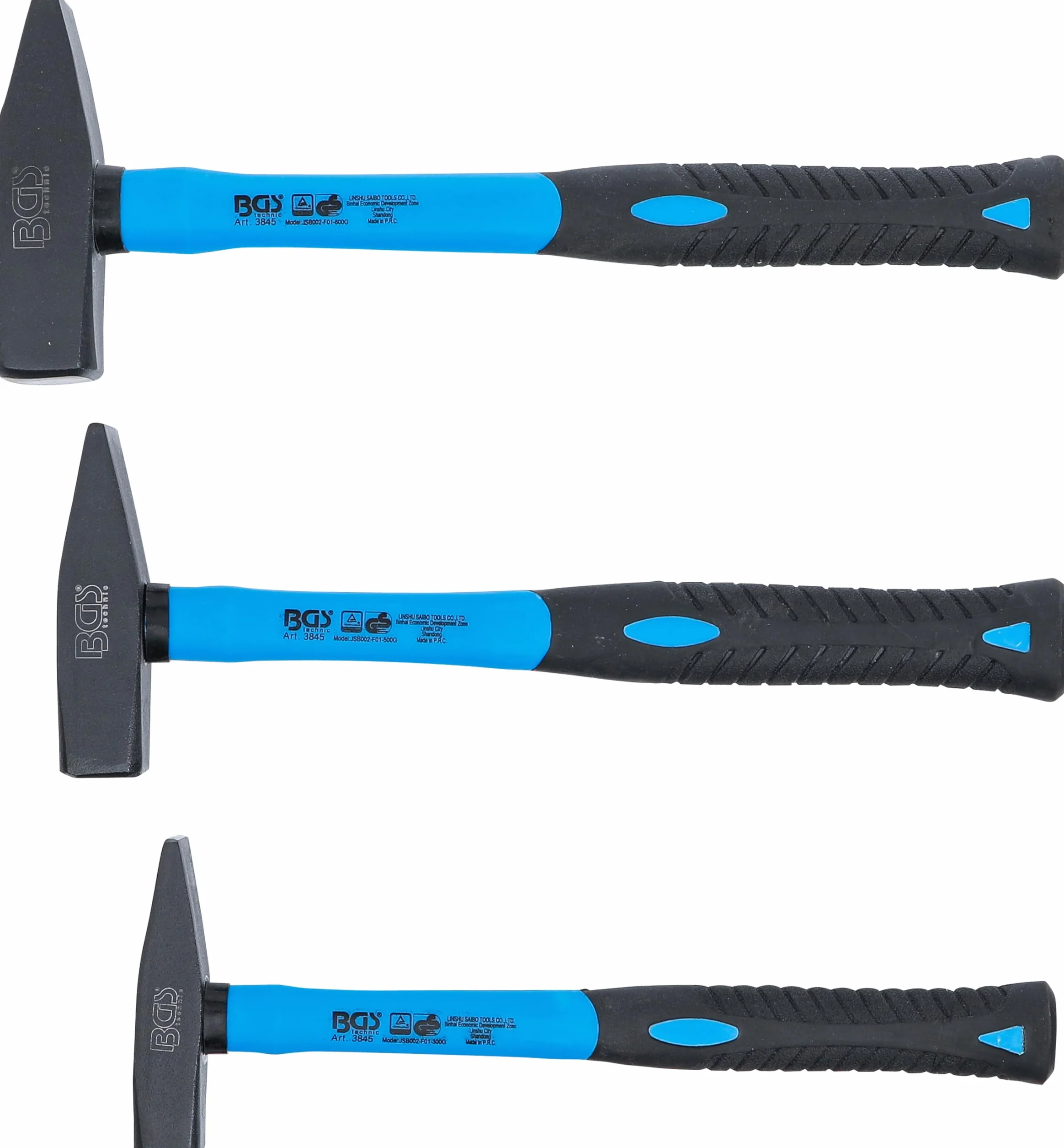 BGS 3845 Zestaw młotków ślusarskich DIN 1041 300/500/800 g 3 szt.