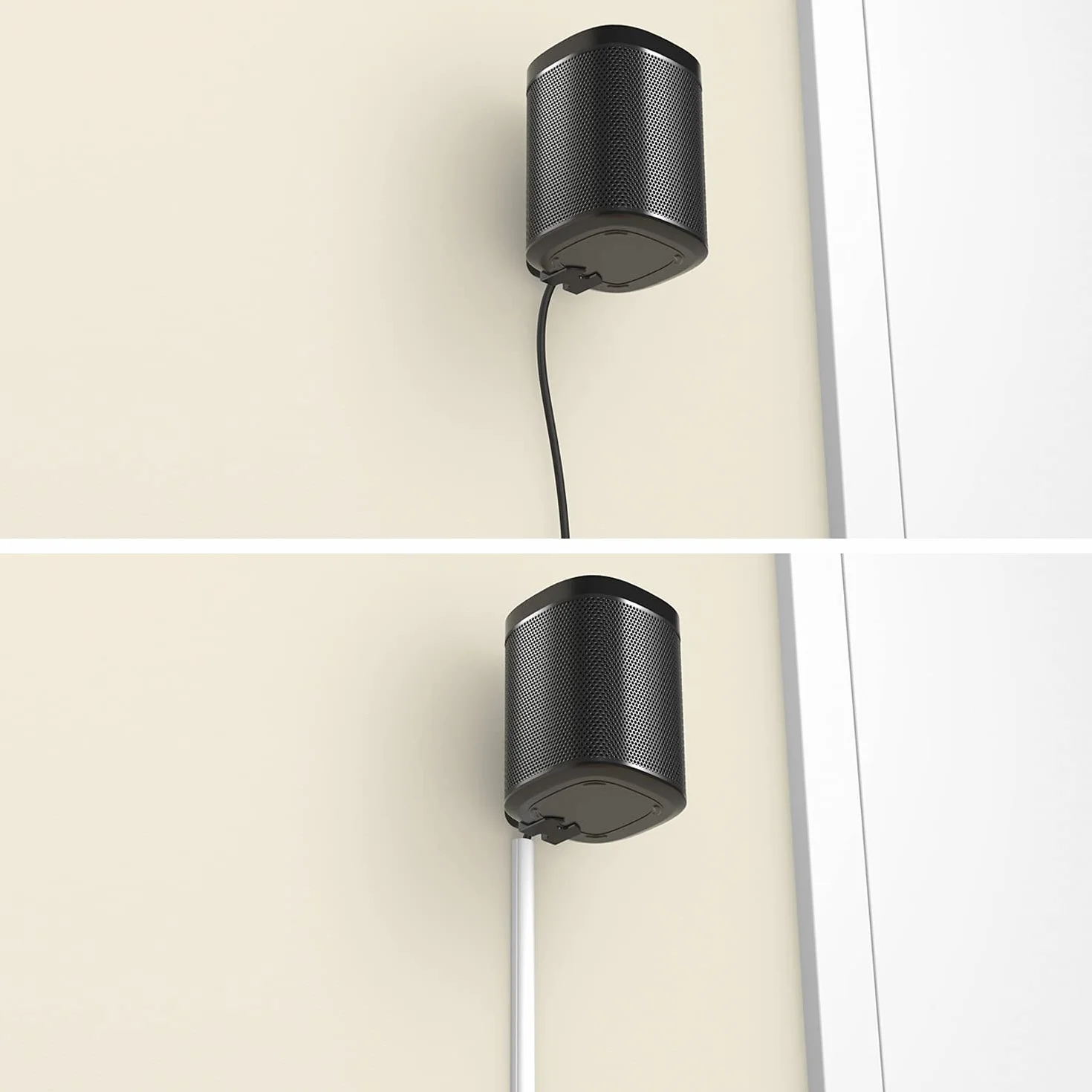D-Line Listwa Kablowa 20x10mm 2m Zestaw, Profil Półokrągły, Samoprzylepna Osłona Przewodów, Malowalna Organizacja Kabli – 2x 20mm (S) x 10mm (W) x 1m Długości – Biały