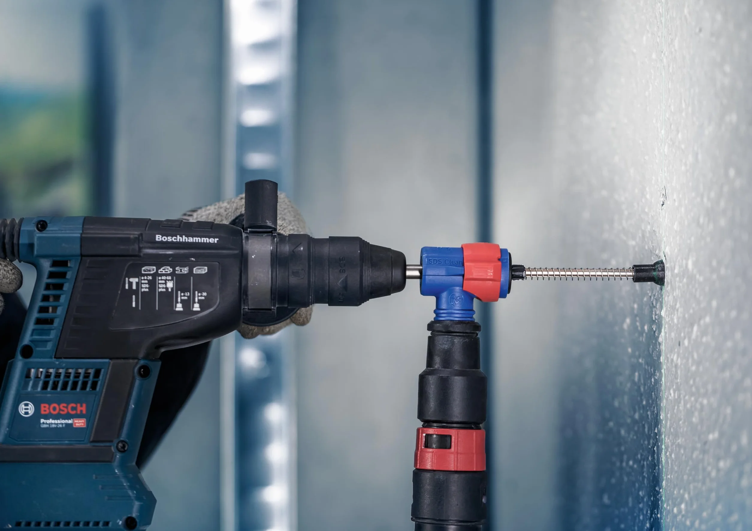 Bosch 1 x EXPERT SDS Clean plus-8X zestaw wierteł udarowych do instalacji (Ø 10,0 mm, profesjonalne akcesoria do młotowiertarki)