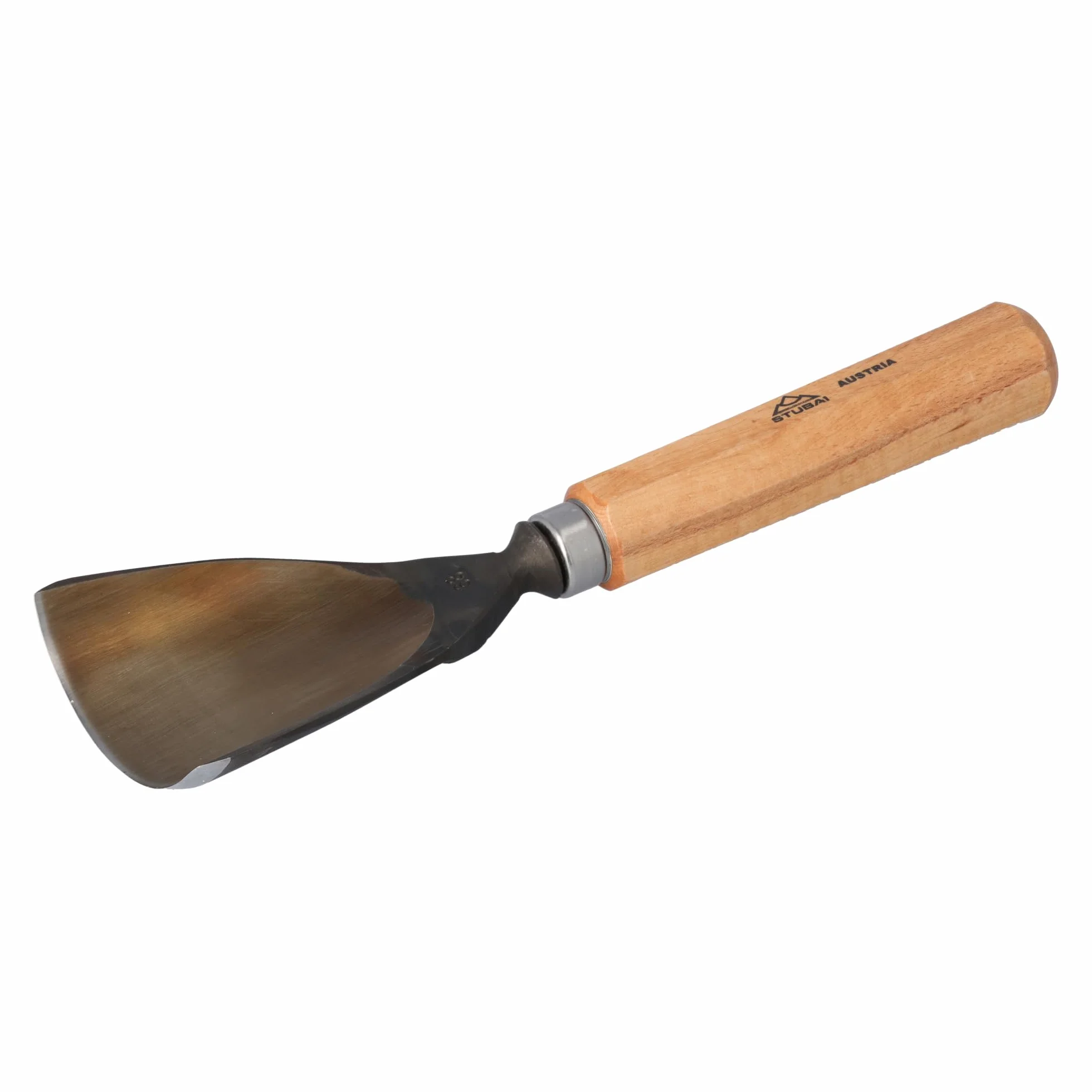 Stubai 526880 typ 68 dłuto do rzeźbienia w drewnie z drewnianym uchwytem, złoty/beżowy, 80 mm
