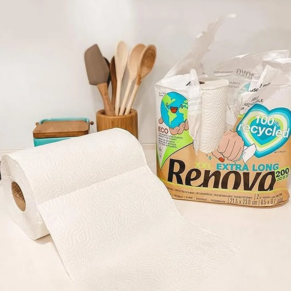 Renova Xxl Extra Long 200092167 Ręcznik Papierowy, Biały, 2 sztuki