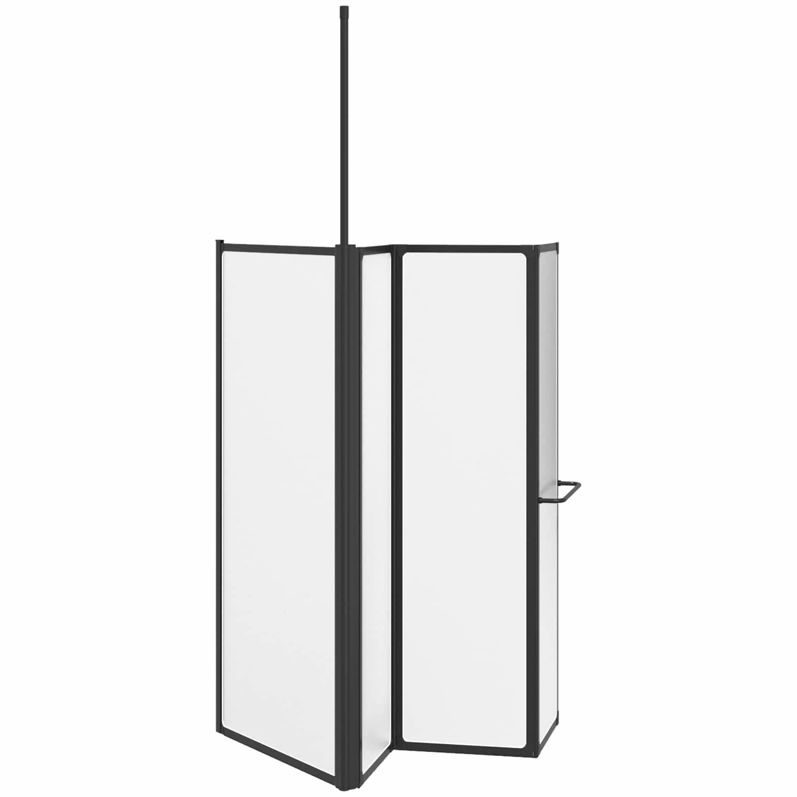 Ścianka prysznicowa biała 120 x 70 x 137 cm aluminium | Składany, nie zajmuje dużo miejsca, polipropylen, łatwy montaż, łatwy w utrzymaniu