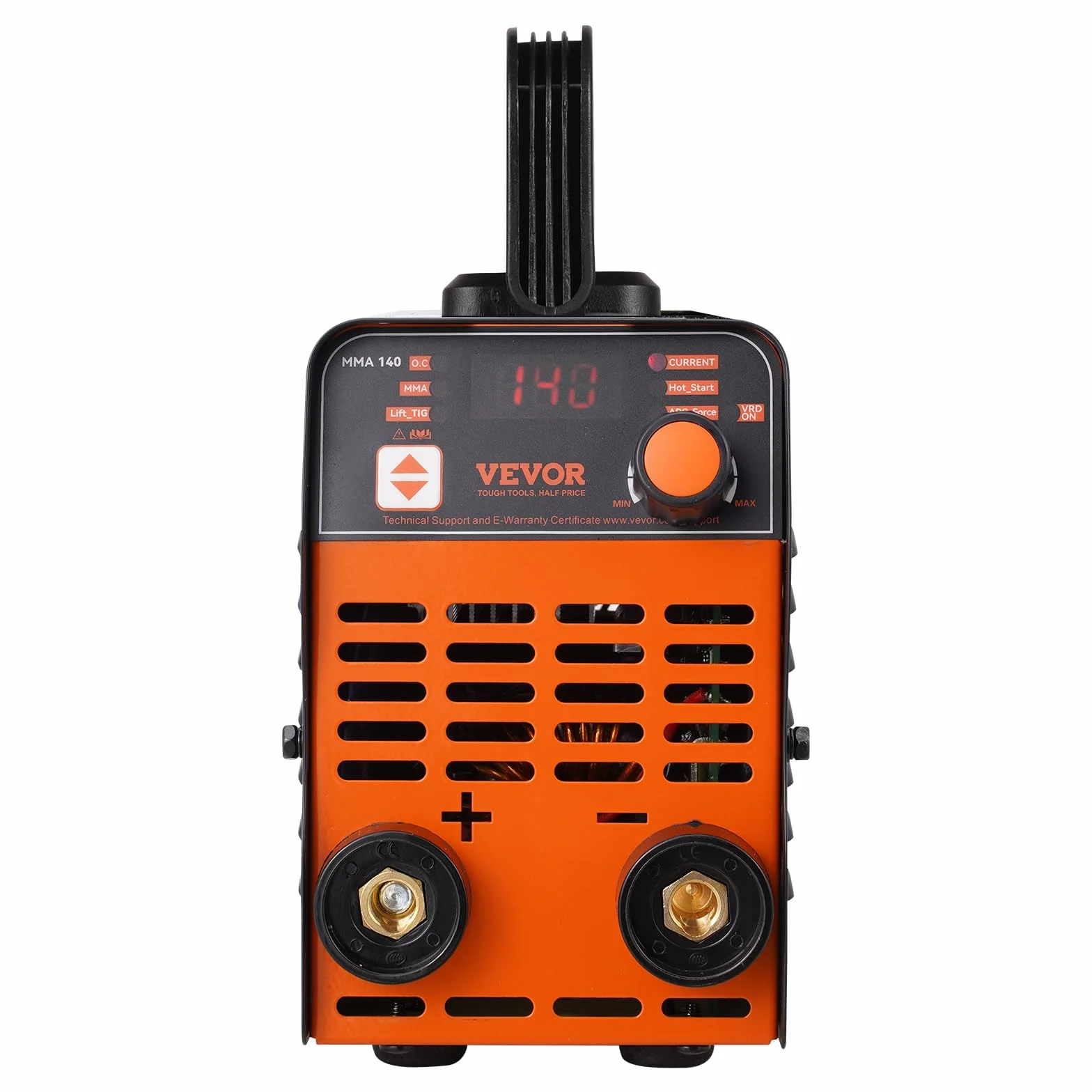VEVOR 220 V Łuk lutowniczy/100A z dużym wyświetlaczem LED, przenośna spawarka prętowa 2 w 1 z gorącym rozruchem, 240 x 105 x 175 mm