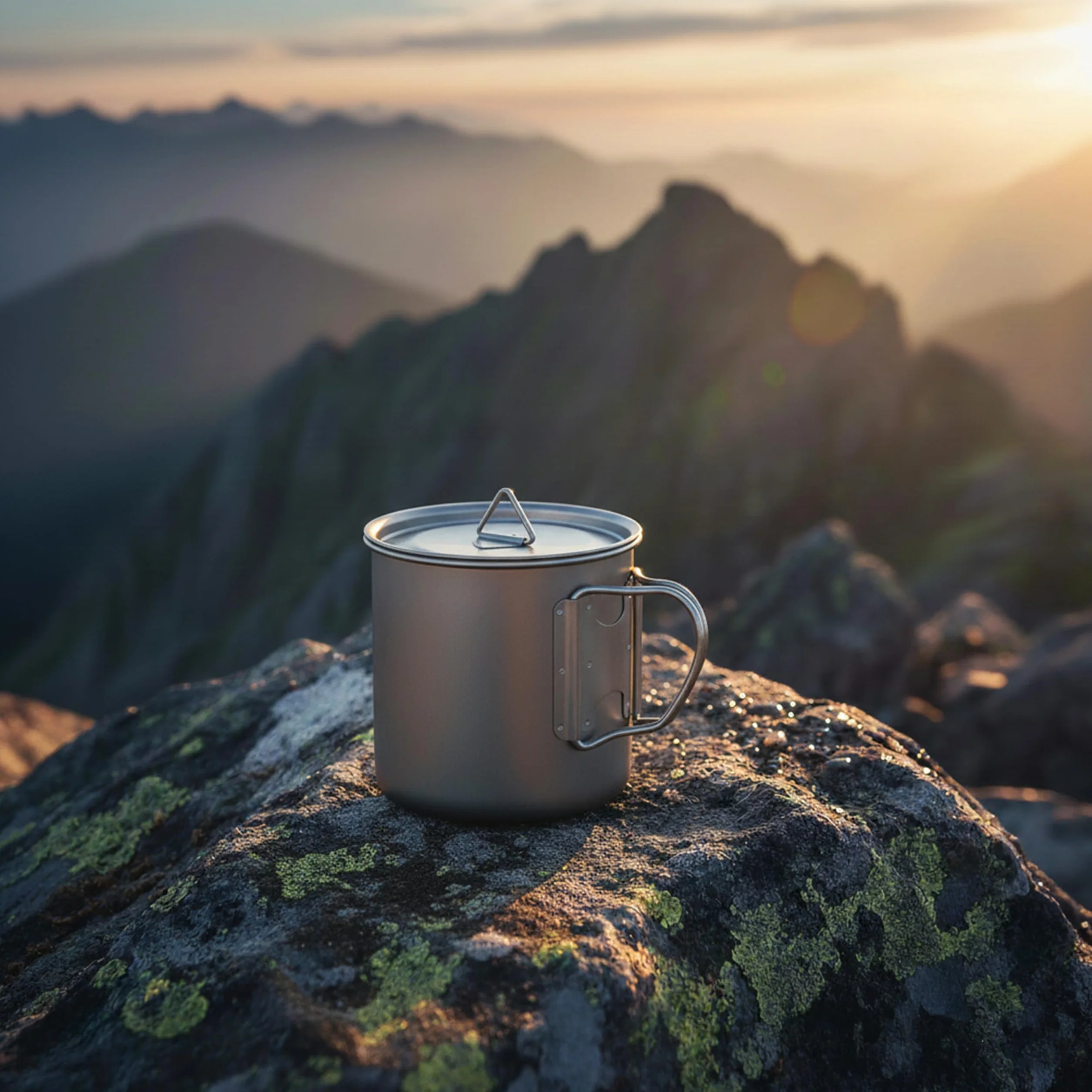 Kempingowy garnek tytanowy kubek miska outdoorowa piknik wędrówki tytanowe naczynia 600 ml