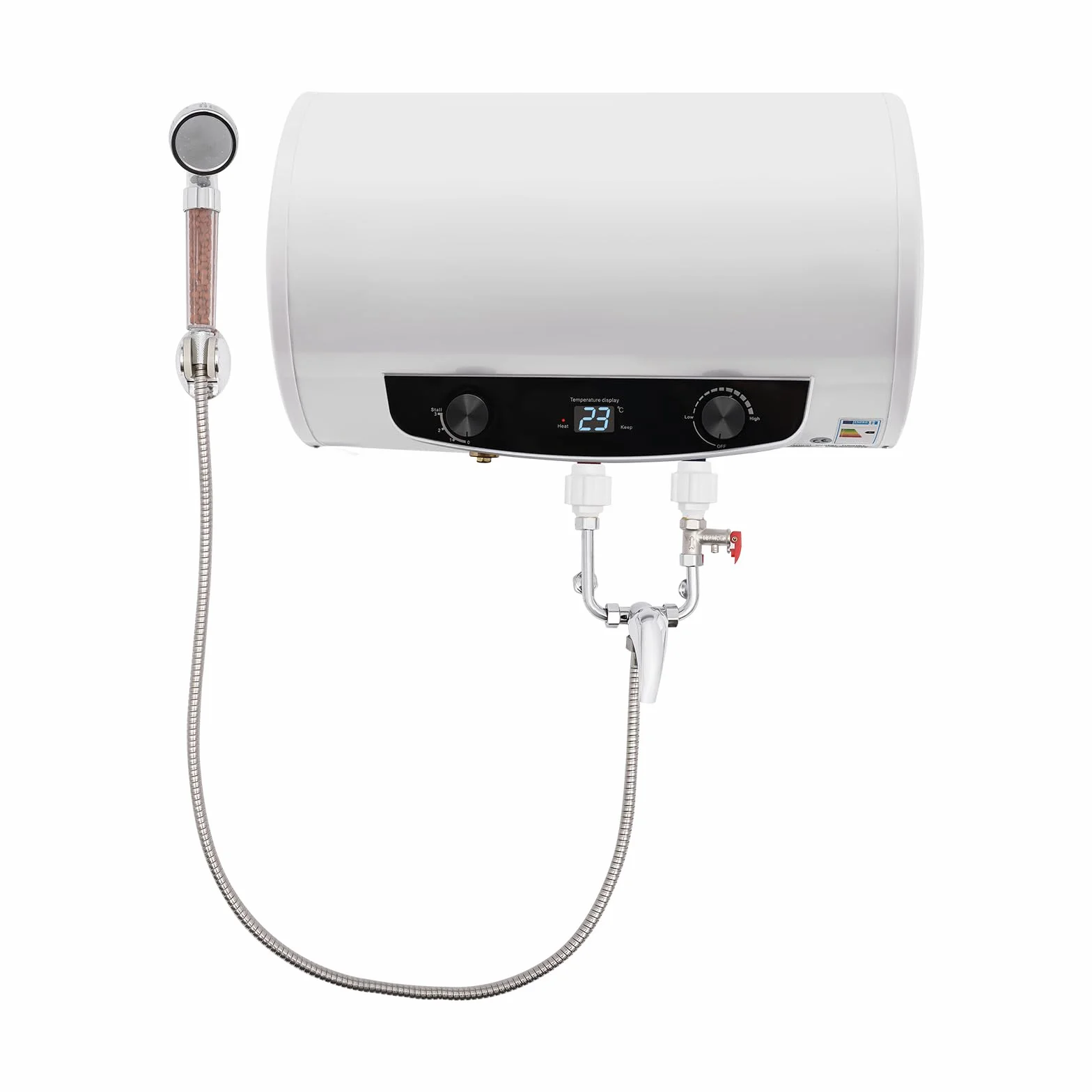 elektryczny podgrzewacz wody, 50 l, 220 V, 2 kW, podgrzewacz przepływowy, poziomy czajnik, bojler podgrzewacz wody