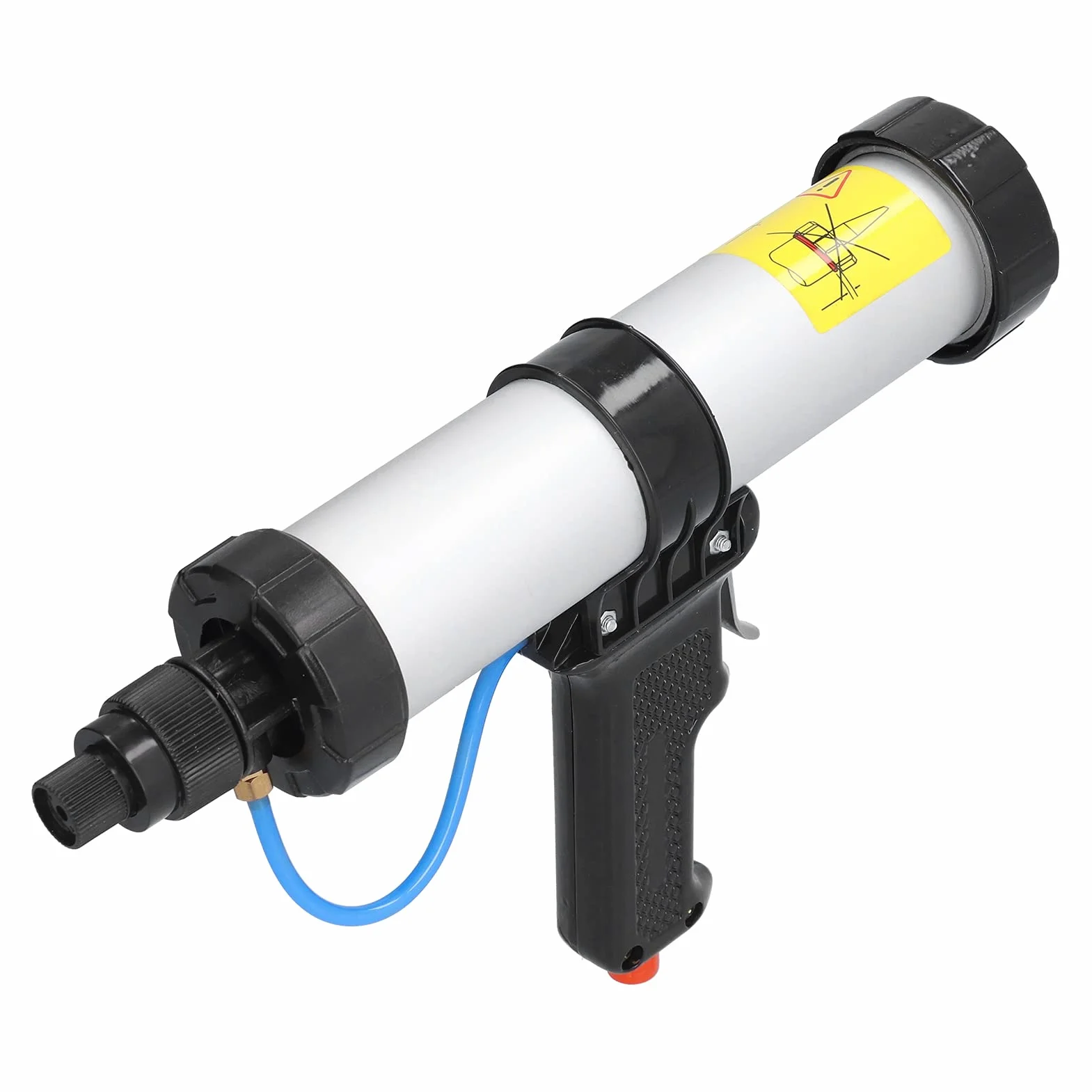 Pneumatyczny pistolet do uszczelniania powietrza, profesjonalny bezprzewodowy pistolet do uszczelniania o pojemności 310 ml z regulatorem przepływu powietrza, do wkładów 10 oz / 10,3 oz / 10,5 oz