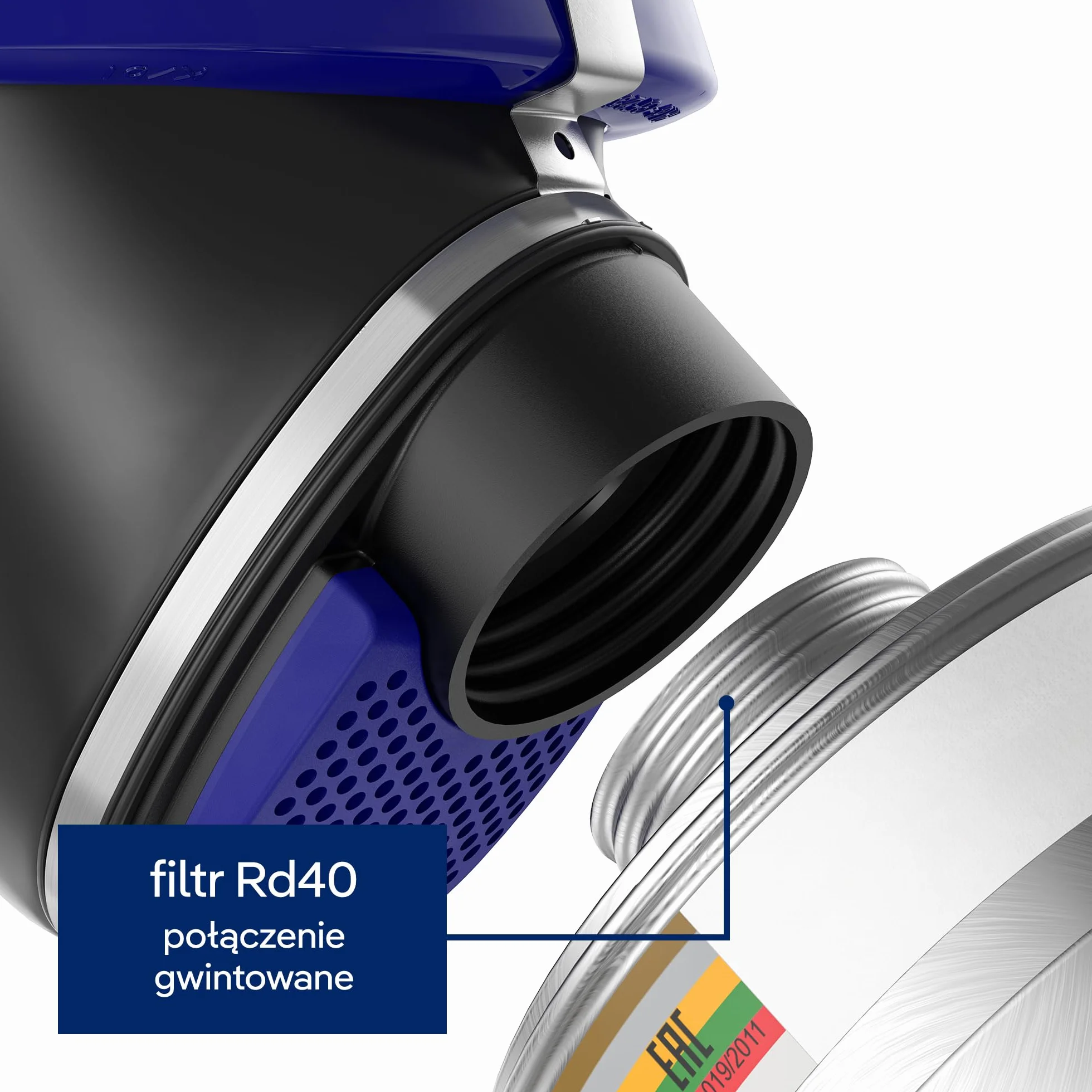 Dräger X-plore Rd40 filtr jądrowy A2 P3 do gazów, oparów, cząstek stałych i jodu radioaktywnego, 1 szt.