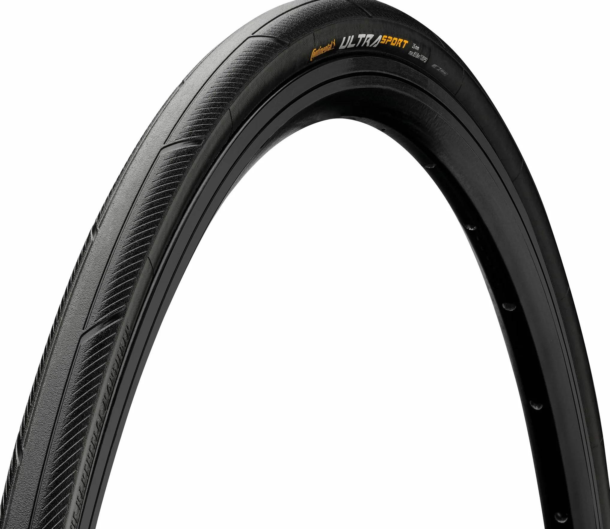 Continental Ultra Sport III PureGrip Performance, E25 Opona składana, czarna lub czarno-brązowa, 650, 700x 23, 25, 28 lub 32