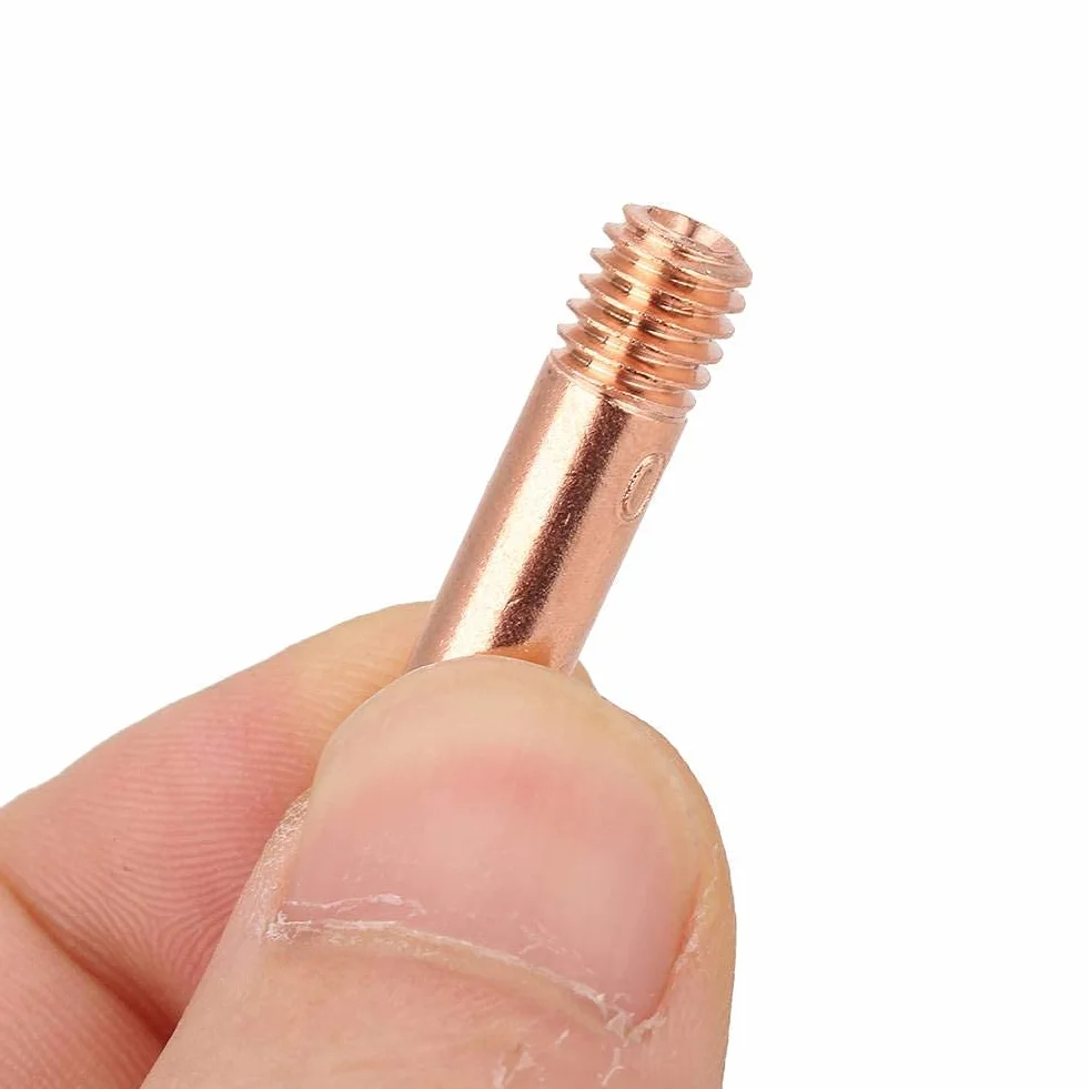 20 sztuk końcówka stykowa 0.8mm 1.0mm miedziana końcówka stykowa do 15AK MIG MAG palnik do spawania materiały eksploatacyjne (1.0)