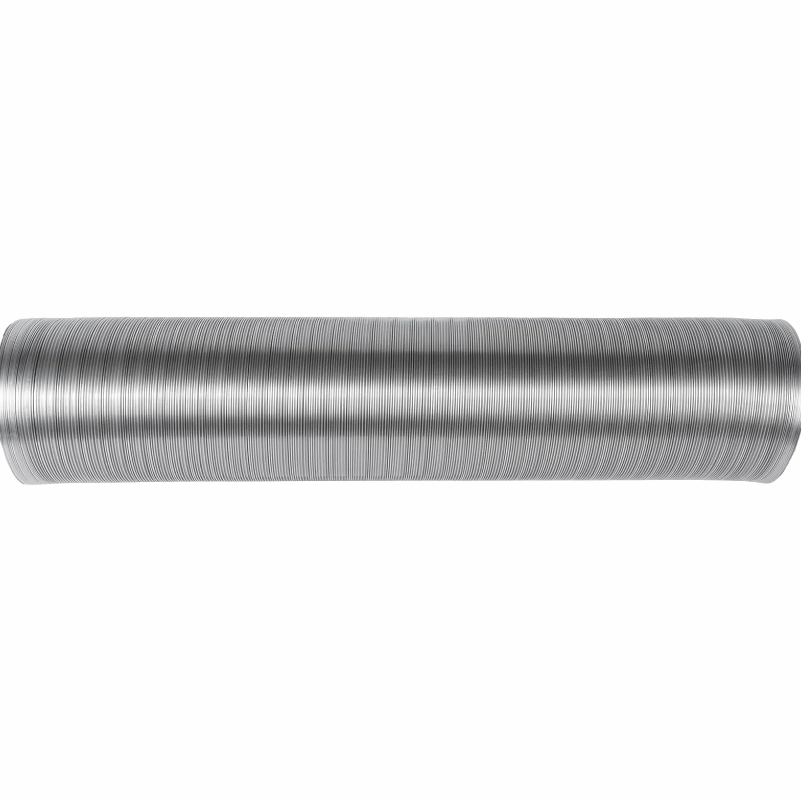 Vent Systems Elastyczna okrągła rura aluminiowa DN 120 mm x 1,5 m długości, wąż aluminiowy, elastyczny wąż, wąż powietrza wylotowego do ogrzewania i chłodzenia, klimatyzacji, suszarki, wentylatora