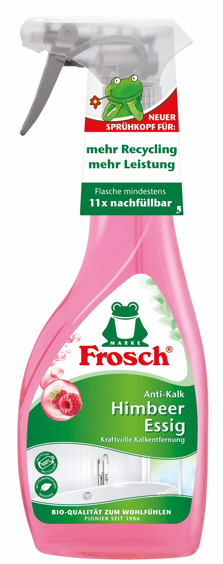 Frosch Środek do czyszczenia antywapiennego ocet malinowy, 0,5 l